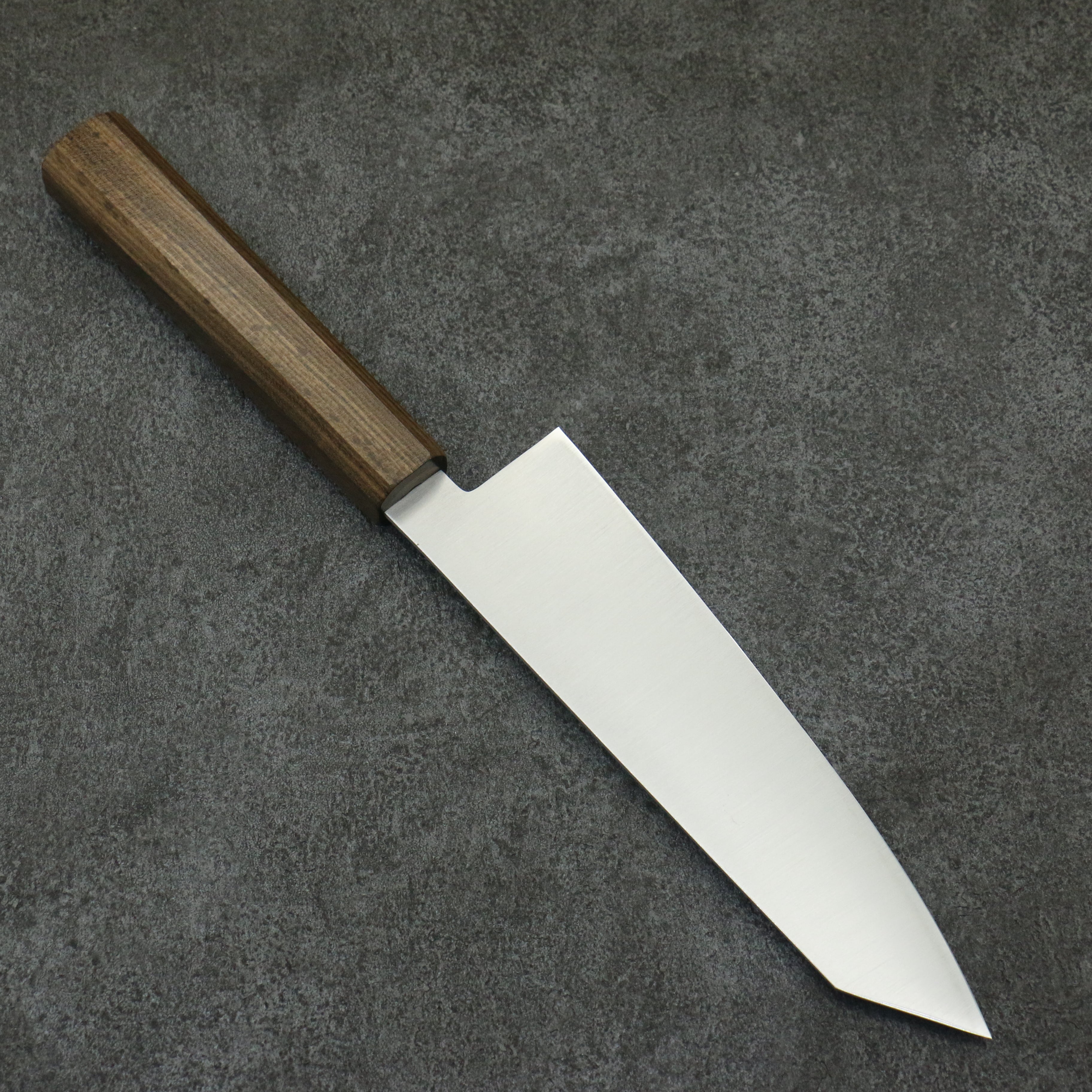 Premium Seisuke 180mm Kiritsuke Santoku Knife - Stainless Steel Blade with Sandalwood Handle (Grey) - Perfect for Sushi, Vegetables & Meat Cutting - Professional Japanese Kitchen Knife for Chefs & Home Cooks