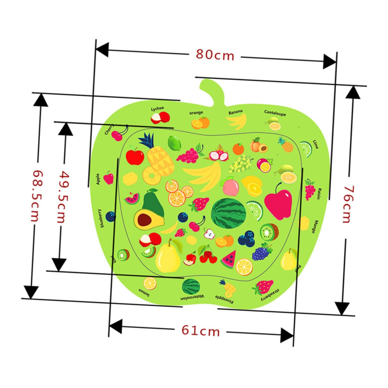 ULDIGI 1pc Cartoon Floating Water Play Mat for Babies - Inflatable Pool Pad for Toddlers, Kids Water Toy for Swimming Pools, Lakes & Beach - Green Color