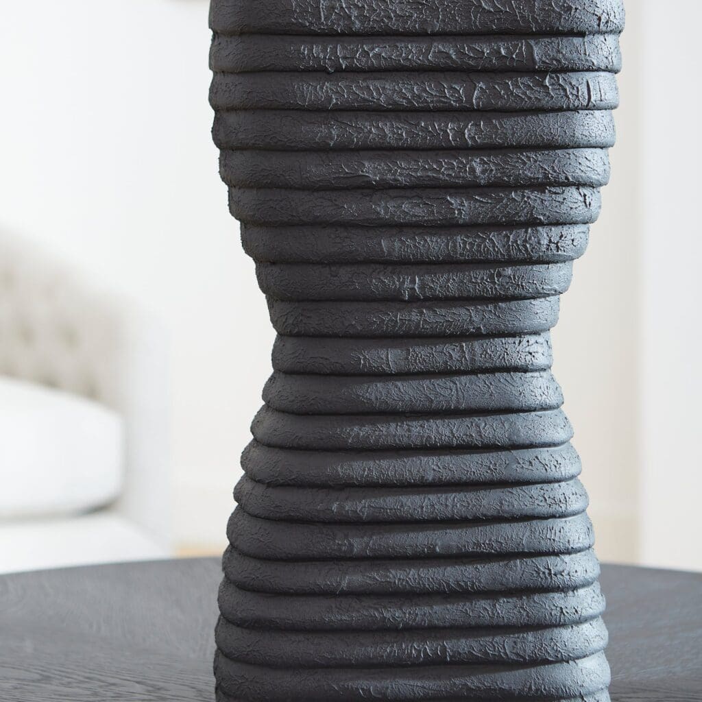 Cyan Design 10999 Moonstone Vase by J. Kent Martin - Large Gray Ceramic Vase for Home Decor, Wedding Centerpiece & Luxury Gift