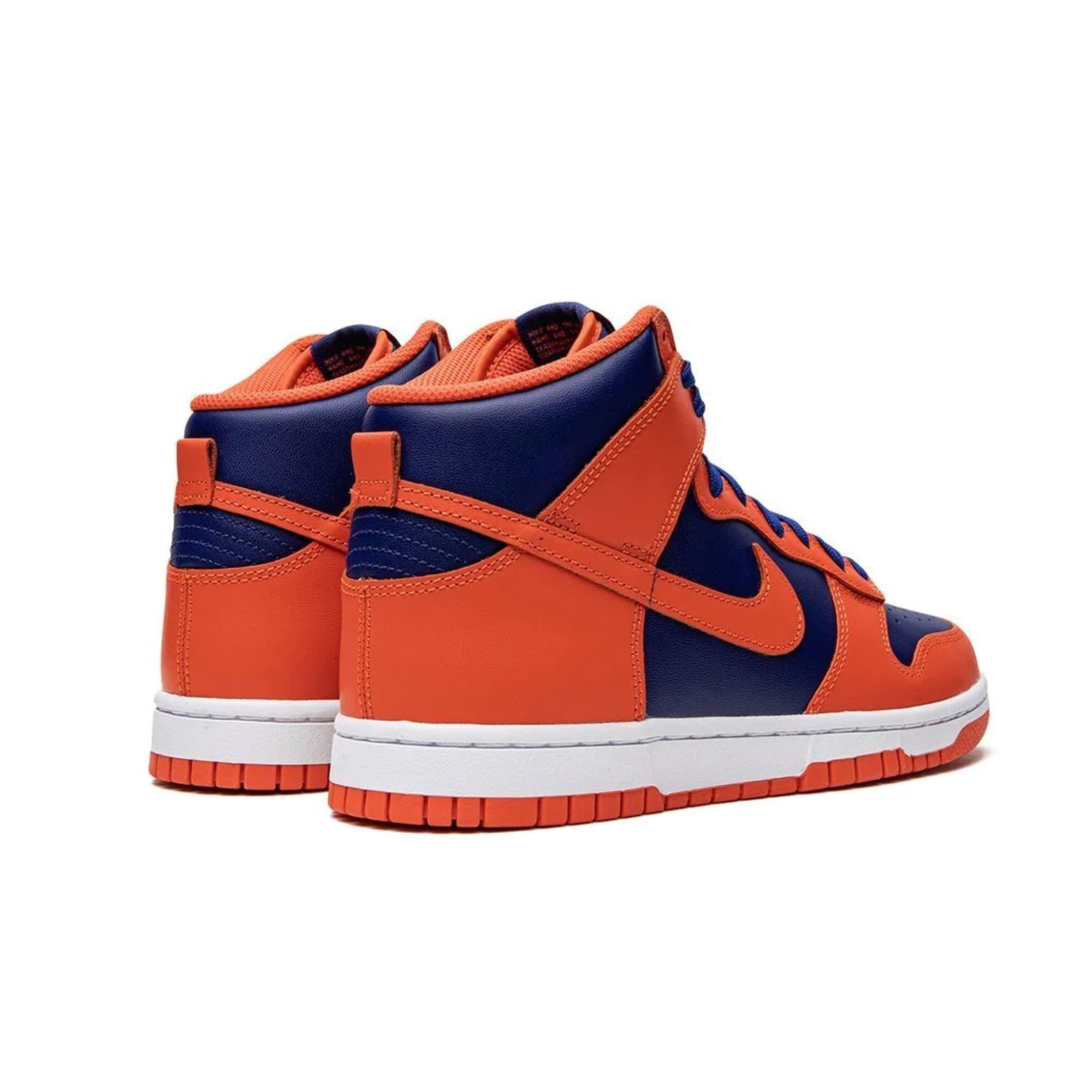 Nike Dunk High Knicks Sneakers - Orange, Deep Royal Blue & White Basketball Shoes for Men | Streetwear Fashion & Casual Wear