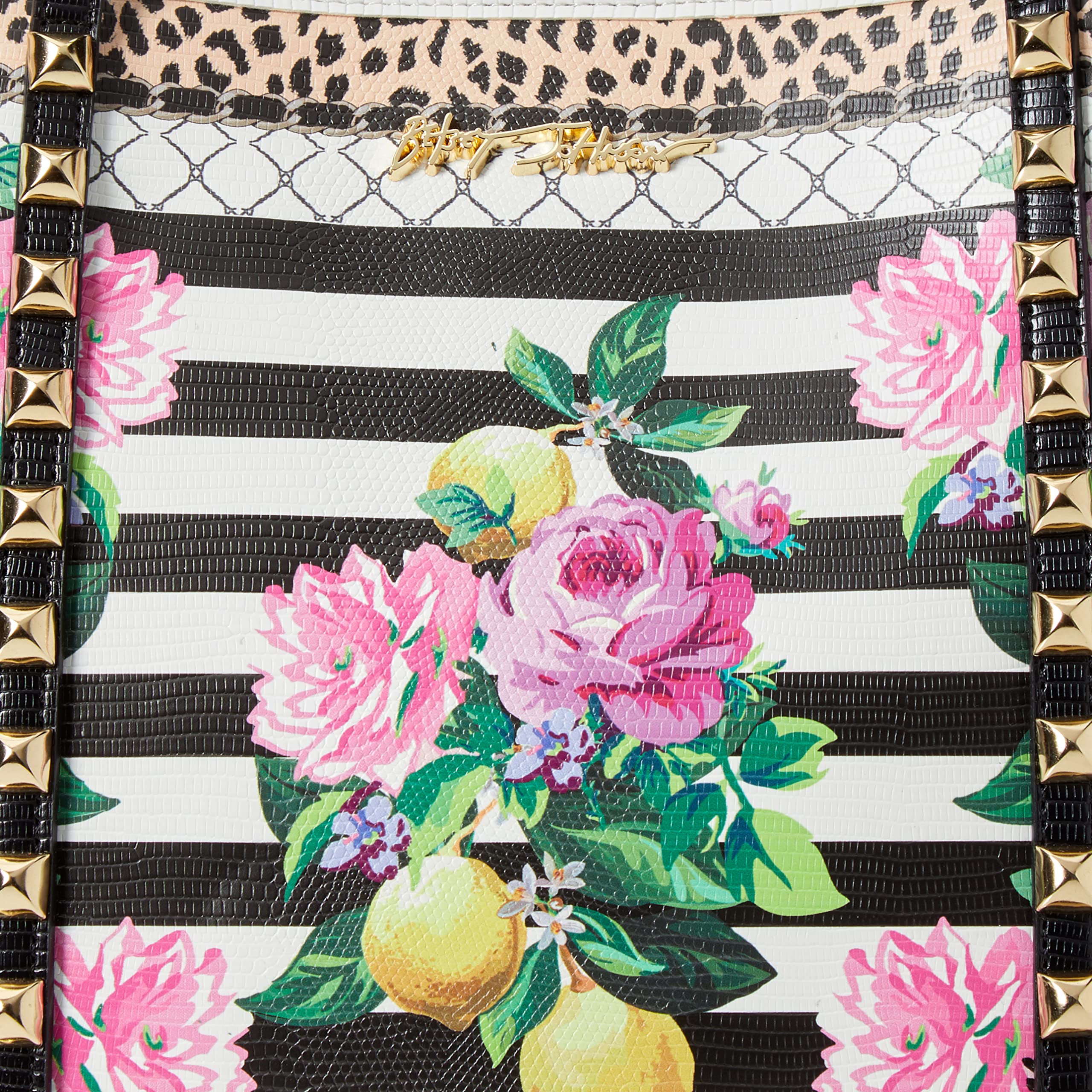 Betsey Johnson Black and White Amazing Tote Bag - Stylish Large Shoulder Bag for Women, Perfect for Work, Travel, and Everyday Use