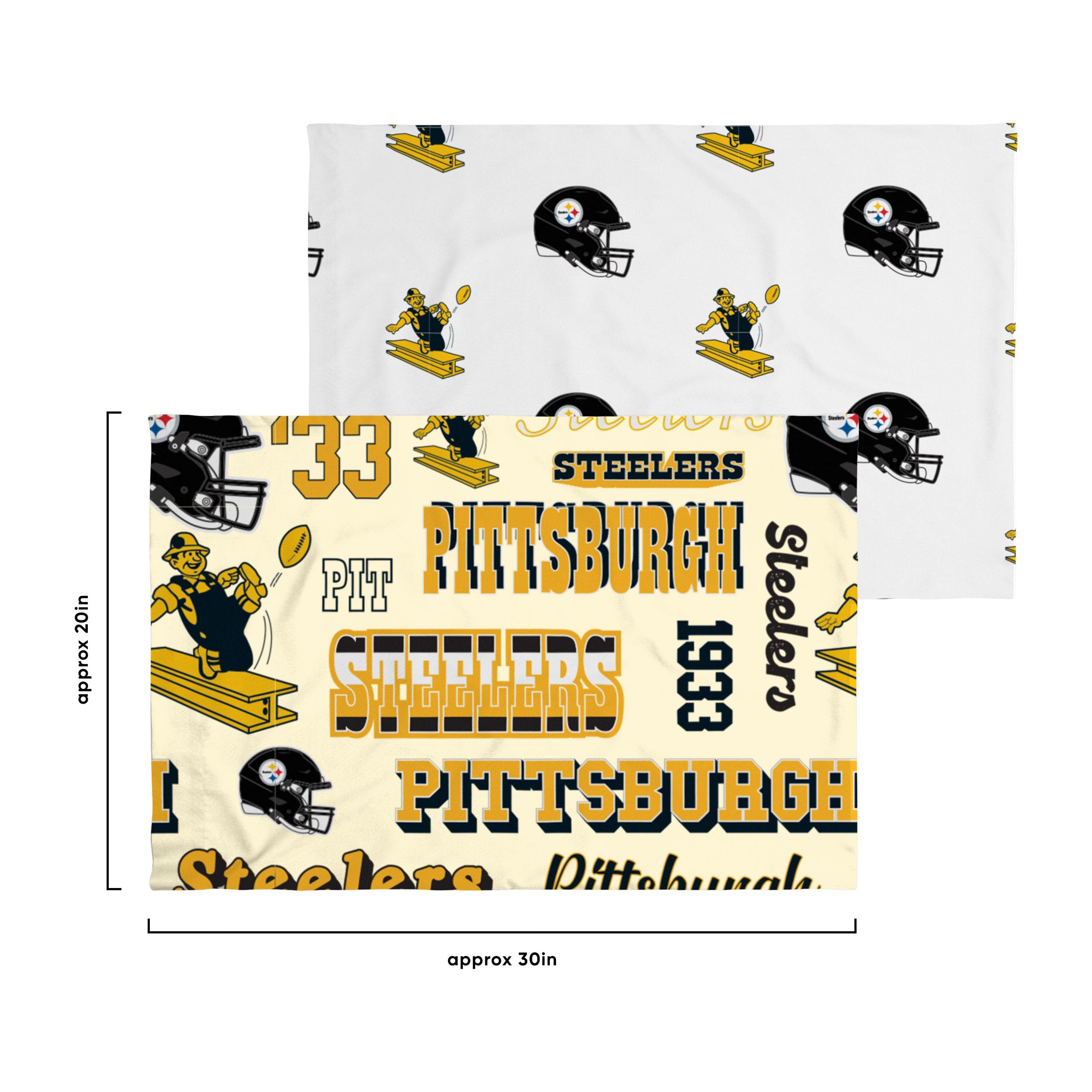 FOCO NFL Team Logo 5-Piece Bedding Set - Unisex Adult Comforter, Sheets & Pillowcases - Soft Microfiber Bed in a Bag for Football Fans - Perfect for Game Day Decor, Dorm Rooms & Themed Bedrooms