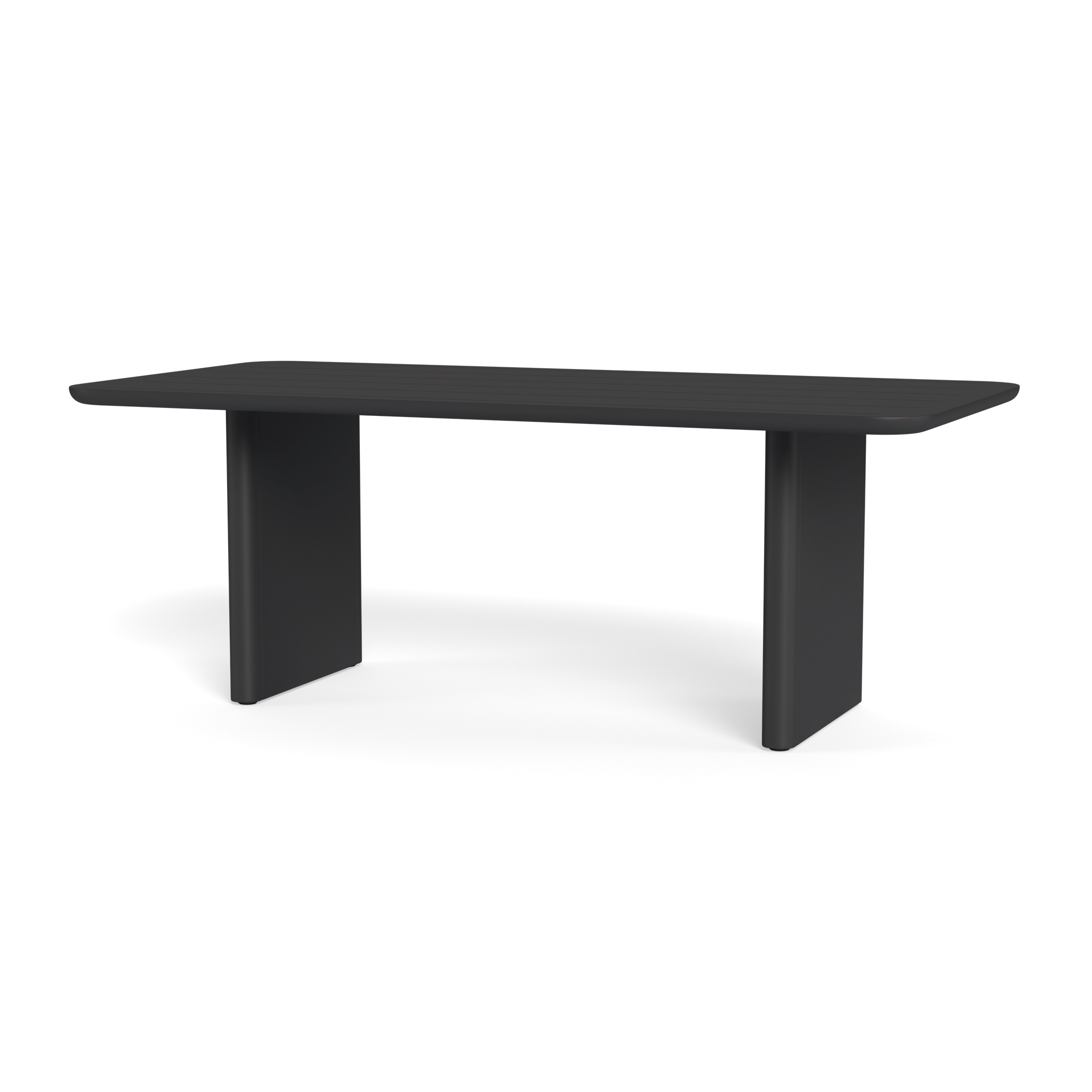 Victoria Aluminum Slatted Dining Table 81
