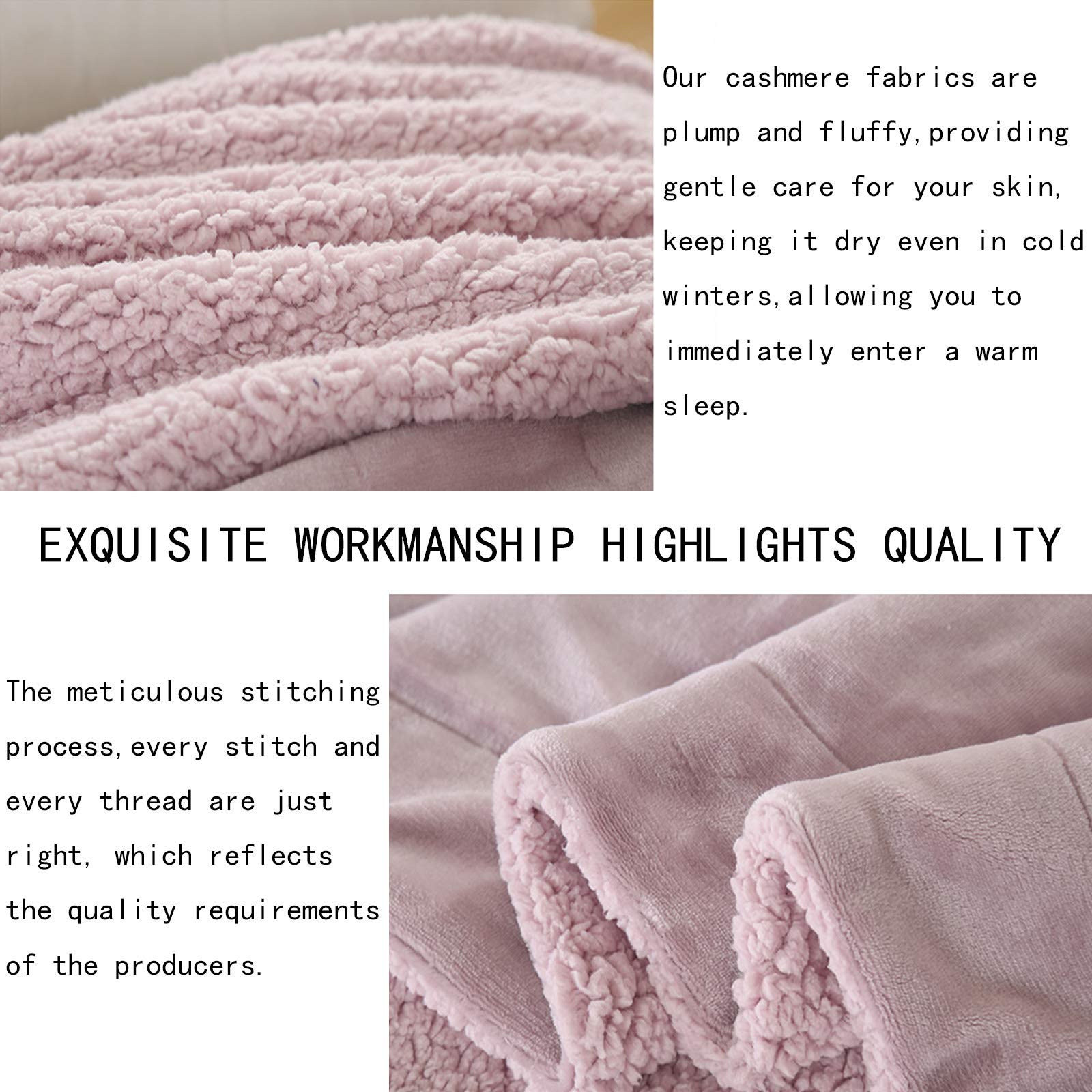 JKGHK Fleece Throw Blanket - Ultra Soft Double-Sided Plush Blanket for Winter Warmth | Cozy Thermal Blanket Perfect for Bed, Sofa & Couch | Ideal for Home, Office & Travel Use