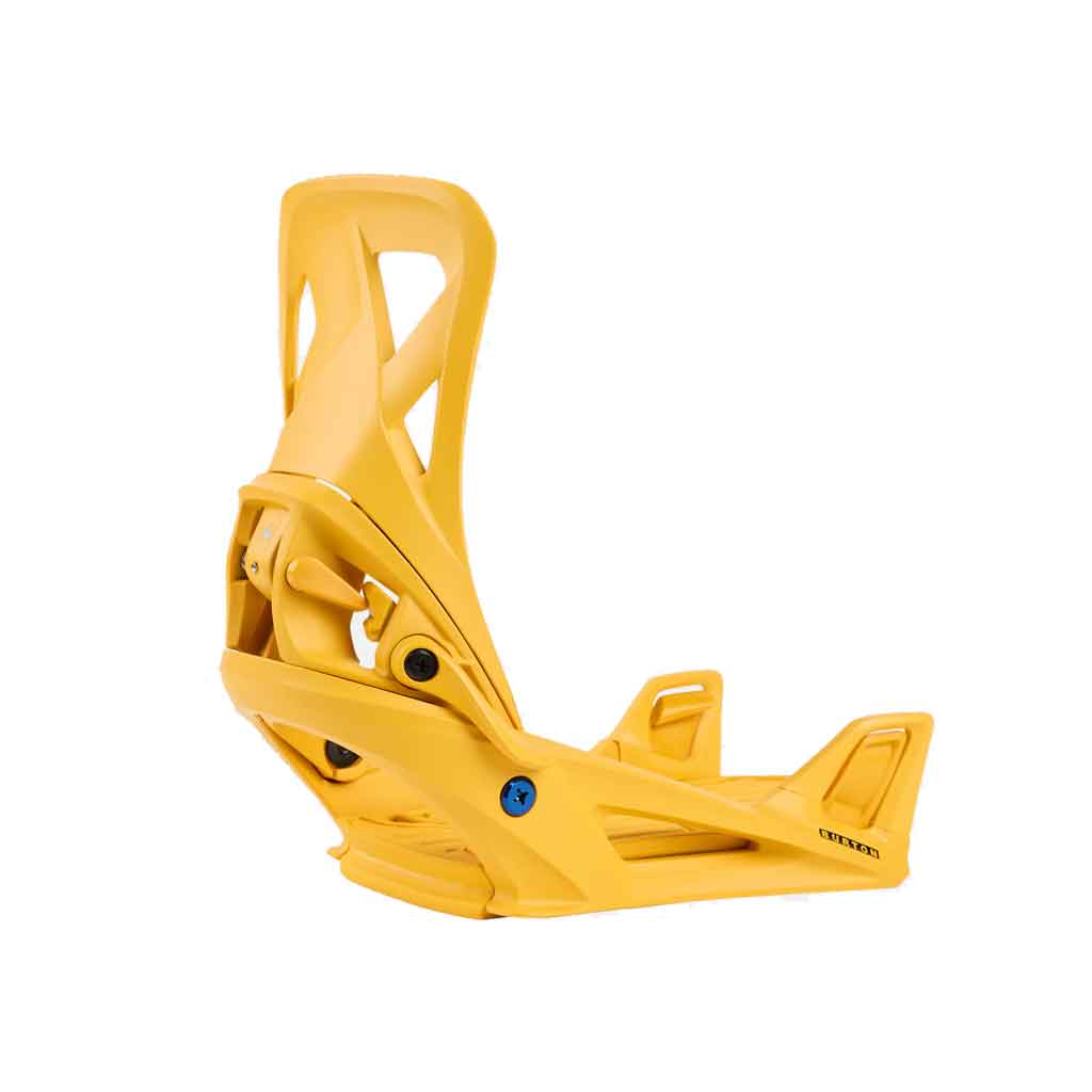 Burton Step On Re:Flex Snowboard Bindings 2024-2025 | Goldenrod Color | Easy Click-In System for All-Mountain Riding | Perfect for Freestyle & Powder Snowboarding
