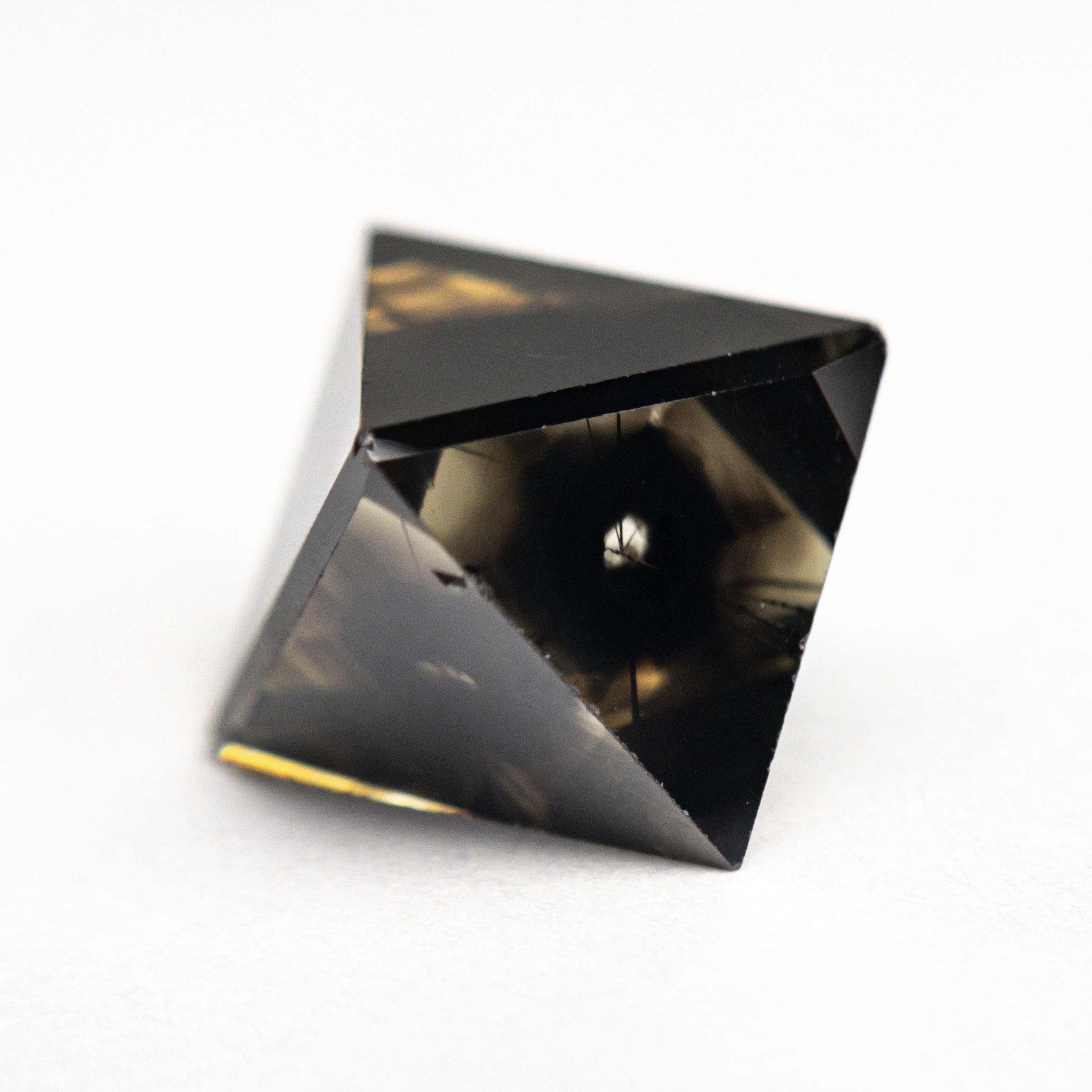 13.23ct Natural Asteriated Octahedron Gemstone - 15.65x11.20x11.55mm Faceted Cut for Jewelry Making, Collectors & Healing Crystals