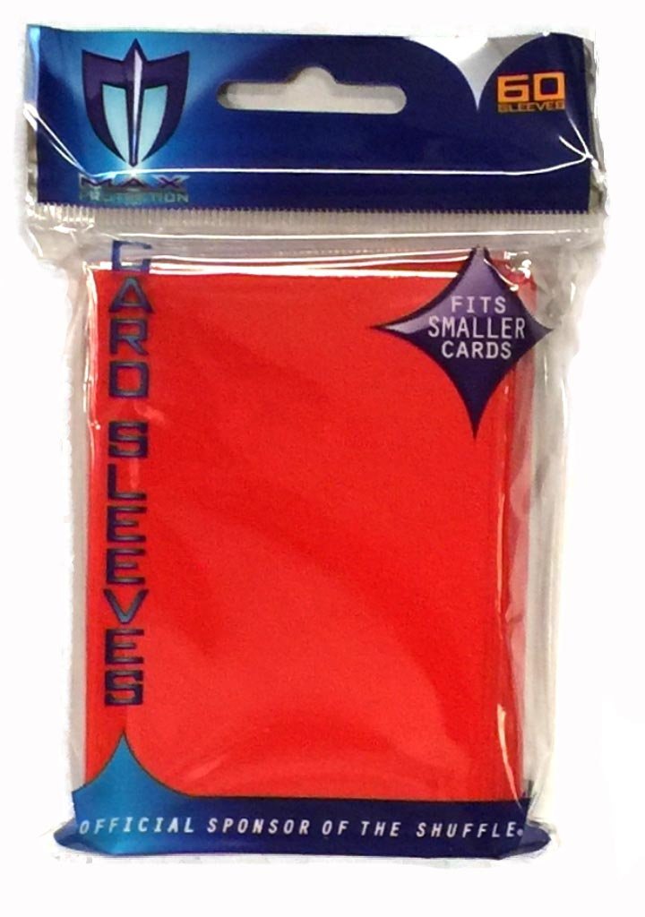 Premium YuGiOh Card Sleeves - 60 Pack Ultra-Protective Flat Red Sleeves for Collectible Trading Cards | Perfect for Tournaments, Gaming Sessions & Card Storage