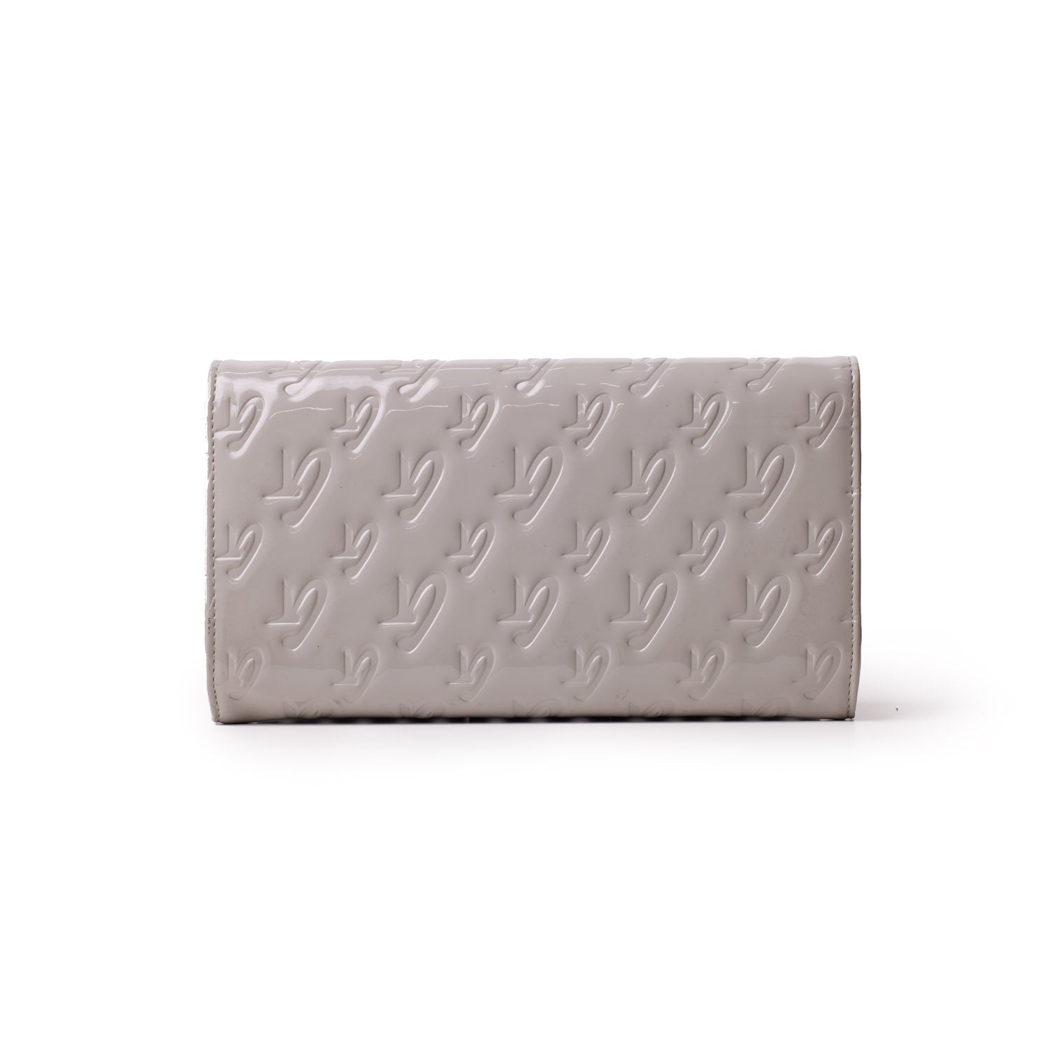 Monogram Travel Wallet in Mirror Gray - RFID Blocking Luxury Passport Holder for Women & Men - Perfect for Airplane, Business Trips & International Travel