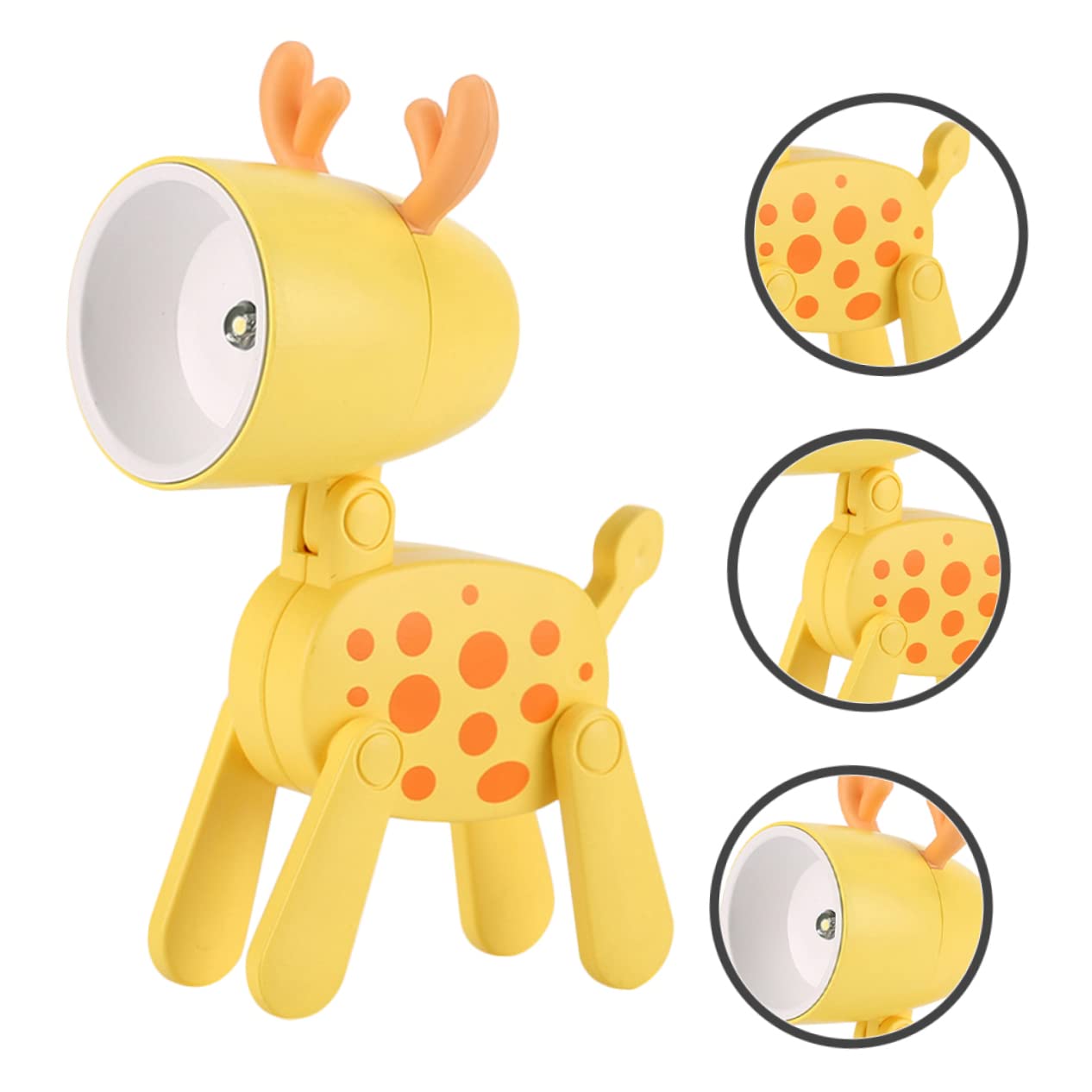 Homoyoyo Kids Night Light - Soft LED Deer Night Lamp for Bedroom, Nursery & Kids Room | Dimmable Bedside Light for Sleep, Decor & Children's Safety