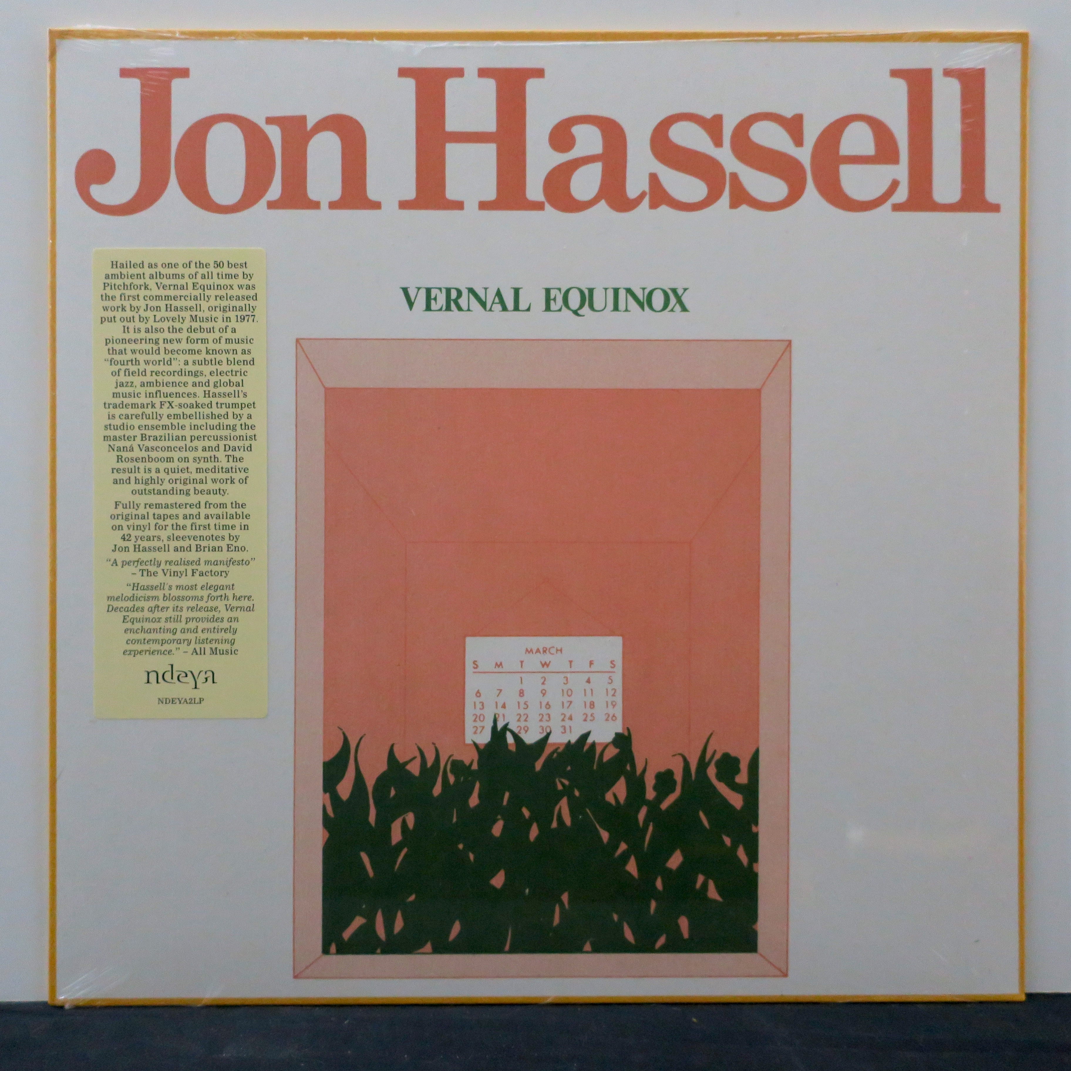 JON HASSELL 'Vernal Equinox' Remastered Vinyl LP (1978 Experimental Ambient Music) - Perfect for Audiophiles & Vinyl Collectors, Ideal for Relaxation & Meditation