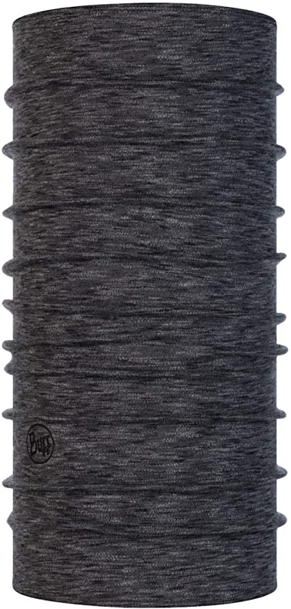 BUFF Merino Wool Midweight Neck Gaiter - Multi Stripes Graphite - Warm & Breathable for Outdoor Activities, Hiking, Running & Winter Sports