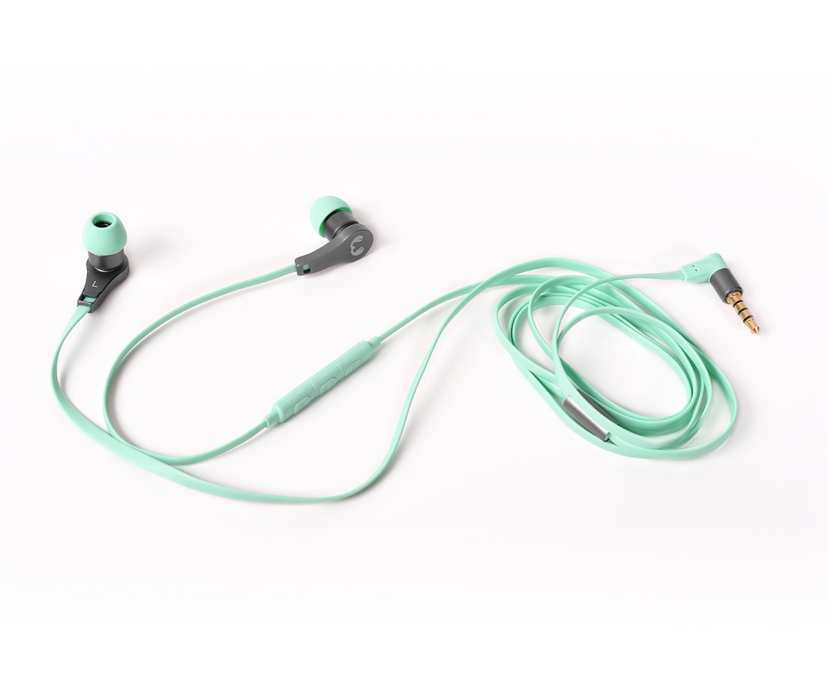 Fresh 'n Rebel Lace In-Ear Headphones with Mic - Wireless Bluetooth Earbuds in Peppermint Green | Sweatproof for Workouts, Running & Gym | Perfect for Music Lovers & Active Lifestyles [156296]