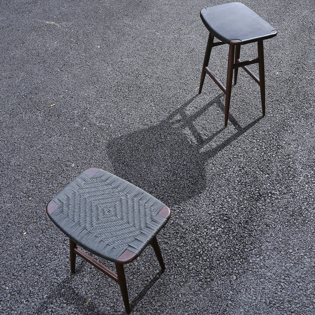 Premium Freja Bar Stool with Genuine Leather Seat - Modern Kitchen Island & Home Bar Stool for Dining & Entertaining