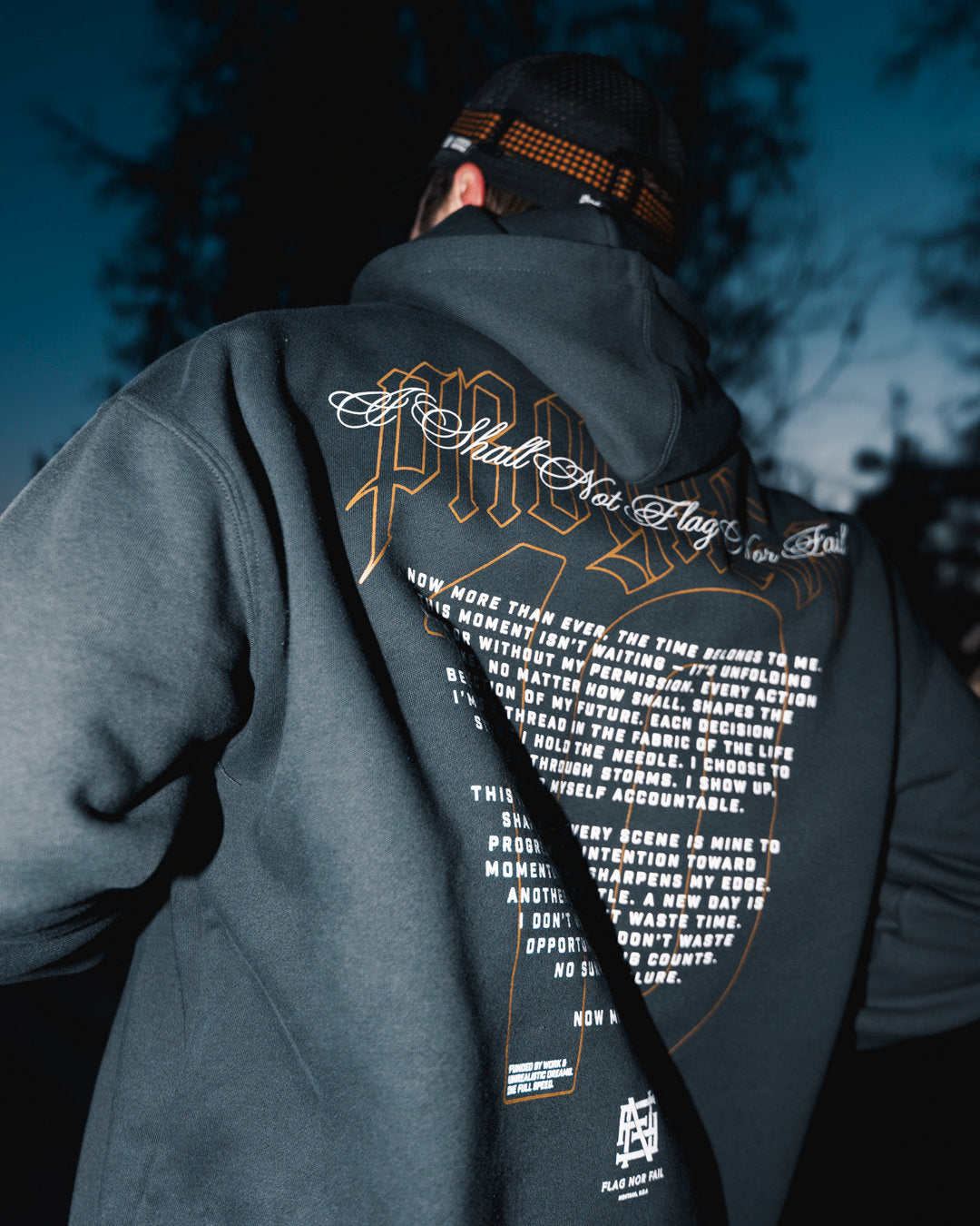 MANTRA HOODIE - Premium Slate Grey Pullover Sweatshirt for Men & Women | Cozy Fleece Lining, Relaxed Fit | Perfect for Yoga, Meditation & Casual Wear
