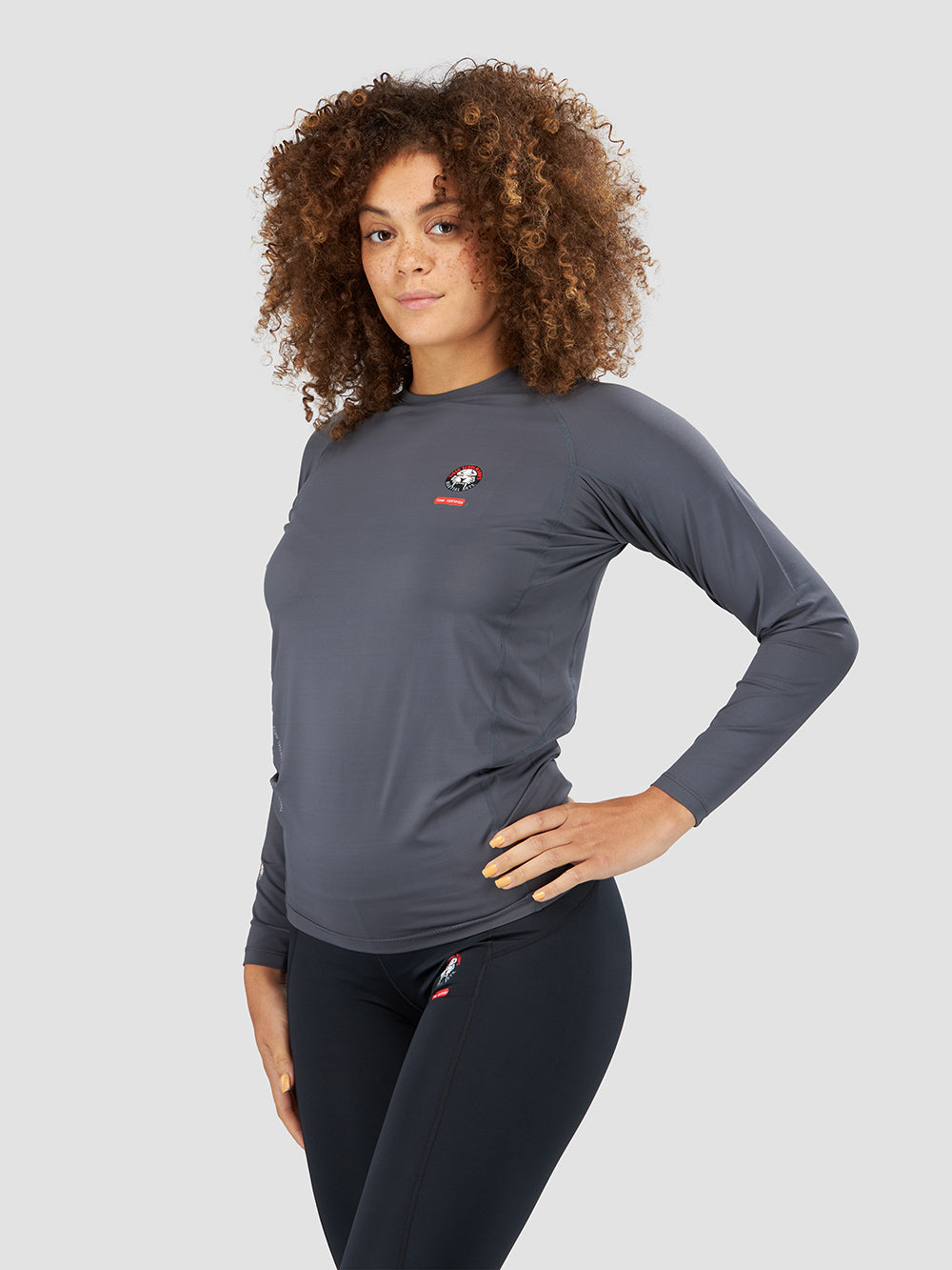Rebel Rashguard for Men & Women - UPF 50+ Sun Protection, Quick Dry Swim Shirt - Gray - Perfect for Surfing, Swimming, and Beach Activities