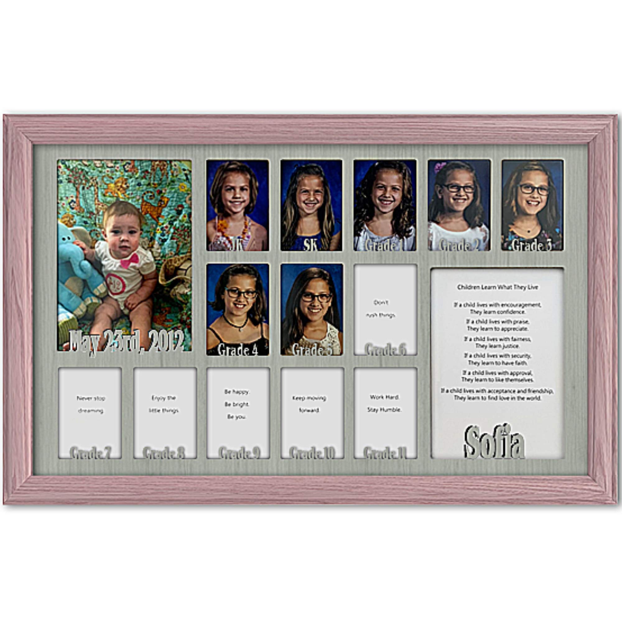 Personalized Northland School Years Photo Frame - Holds Twelve 2.5
