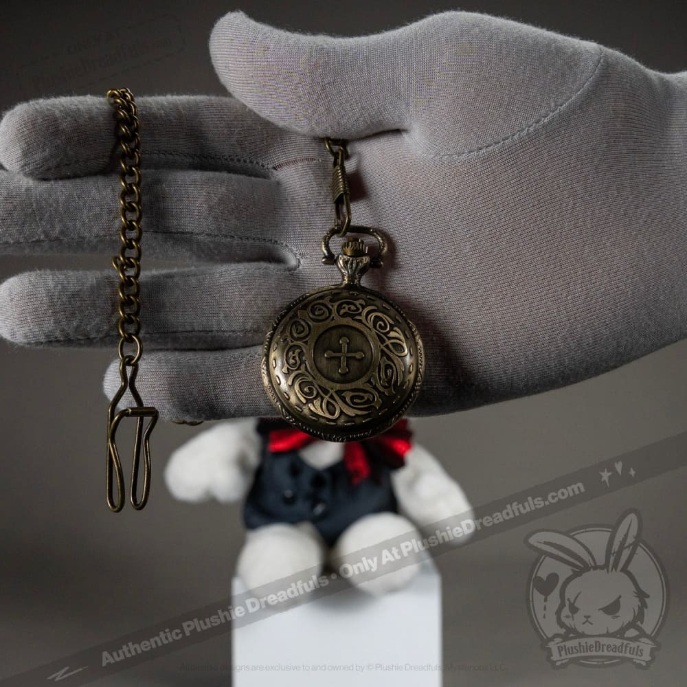 Victorian McGee's White Rabbit Plush Toy - Soft & Cuddly Stuffed Animal for Kids, Collectors & Home Decor | Perfect for Nursery, Gifts & Themed Parties