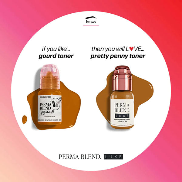 Perma Blend Luxe Pretty Penny Toner Pigment - Professional Tattoo Ink for Vibrant, Long-Lasting Results - Perfect for Tattoo Artists & Permanent Makeup