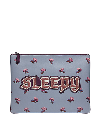 Coach Disney X Large Pouch Clutch 30 With Sleepy - Stylish Crossbody Bag for Women | Perfect for Travel, Parties & Everyday Use