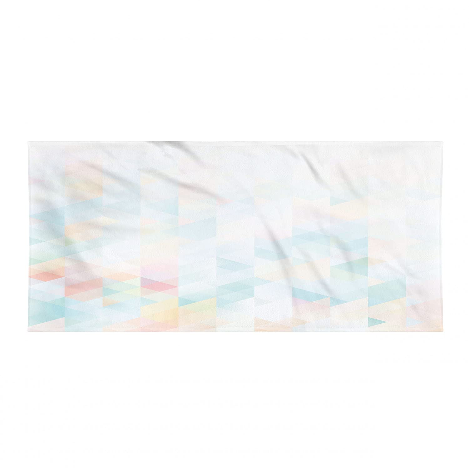 Ambesonne Abstract Gym Towel | Geometric Futuristic Design with Triangular Fractal Mosaic | Soft Lightweight Absorbent Microfiber for Yoga, Beach & Sports | Compact Travel Towel for Gym, Pool & Outdoor Activities