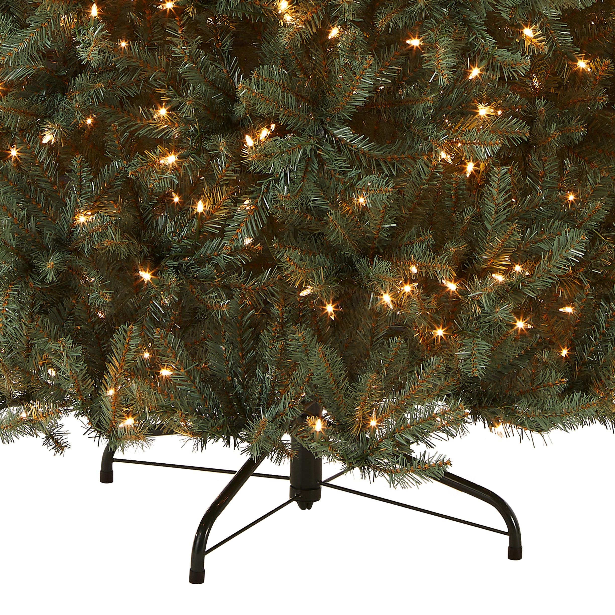 7.5 ft Pre-Lit Dunhill Fir Artificial Christmas Tree with 600 Clear LED Lights - Perfect for Home, Office, and Holiday Decorations