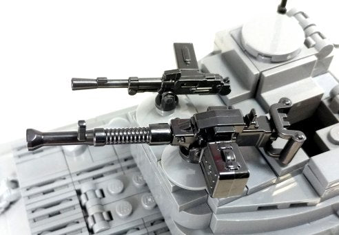 Brickarms DHSK Heavy Machine Gun - Realistic Miniature Weapon for Military Collectors & Brick Builders - Perfect for War Scenes & Display