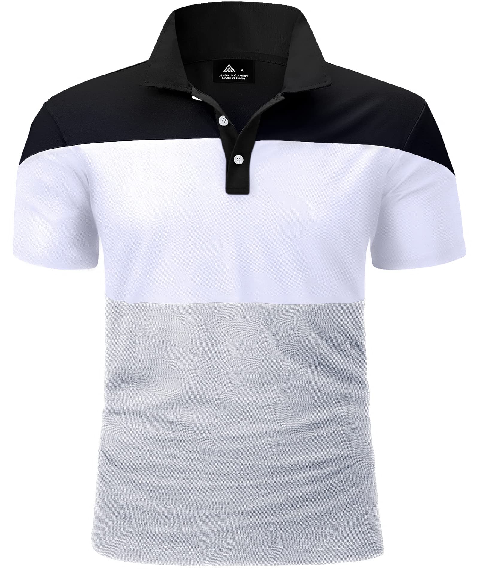 SWISSWELL Men's Casual Short Sleeve Polo Shirts - Breathable Tennis & Golf Performance Shirts for Sports & Outdoor Activities | Perfect for Work, Gym, and Weekend Wear