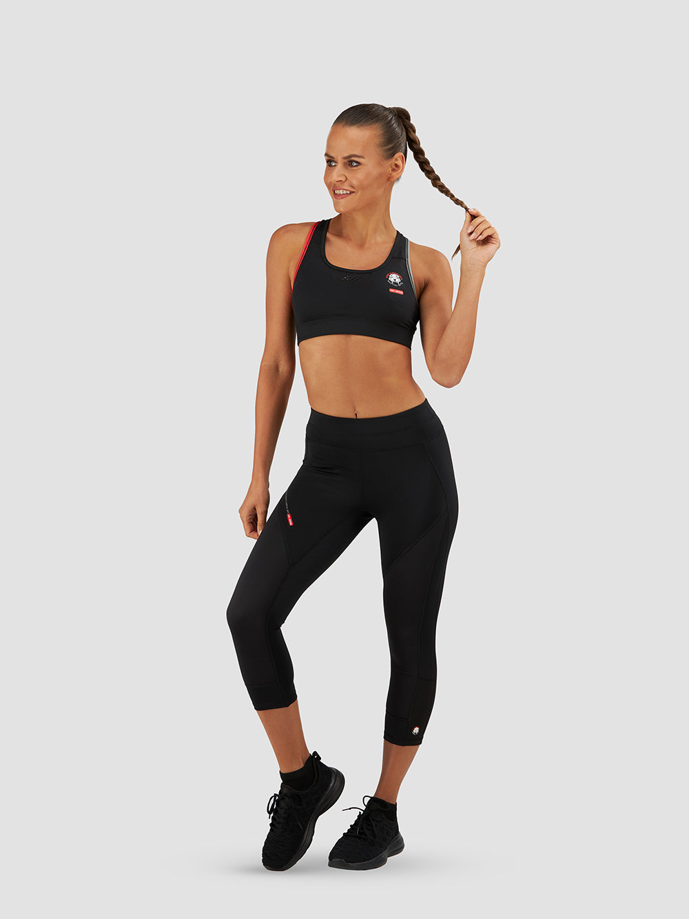 Women's Gladiator Capri Leggings - High Waist Yoga Pants for Workout & Running | Perfect for Gym, Lounge & Summer Outdoor Activities