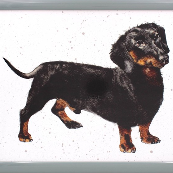Dachshund Lap Tray - Cute Wiener Dog Design Portable Laptop Desk for Sofa & Bed - Perfect for Breakfast in Bed, Working from Home & Cozy Movie Nights