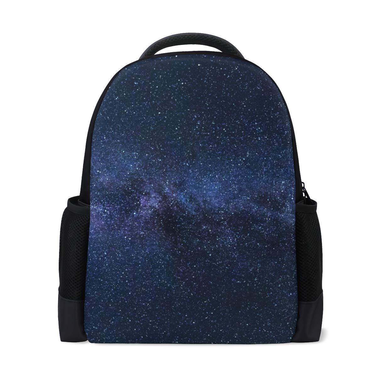 Custom Milky Way Galaxy Print Backpack for Girls & Boys - Stylish School Bag, Travel Daypack, Lightweight & Durable - Perfect for School, Hiking, Travel & Daily Use
