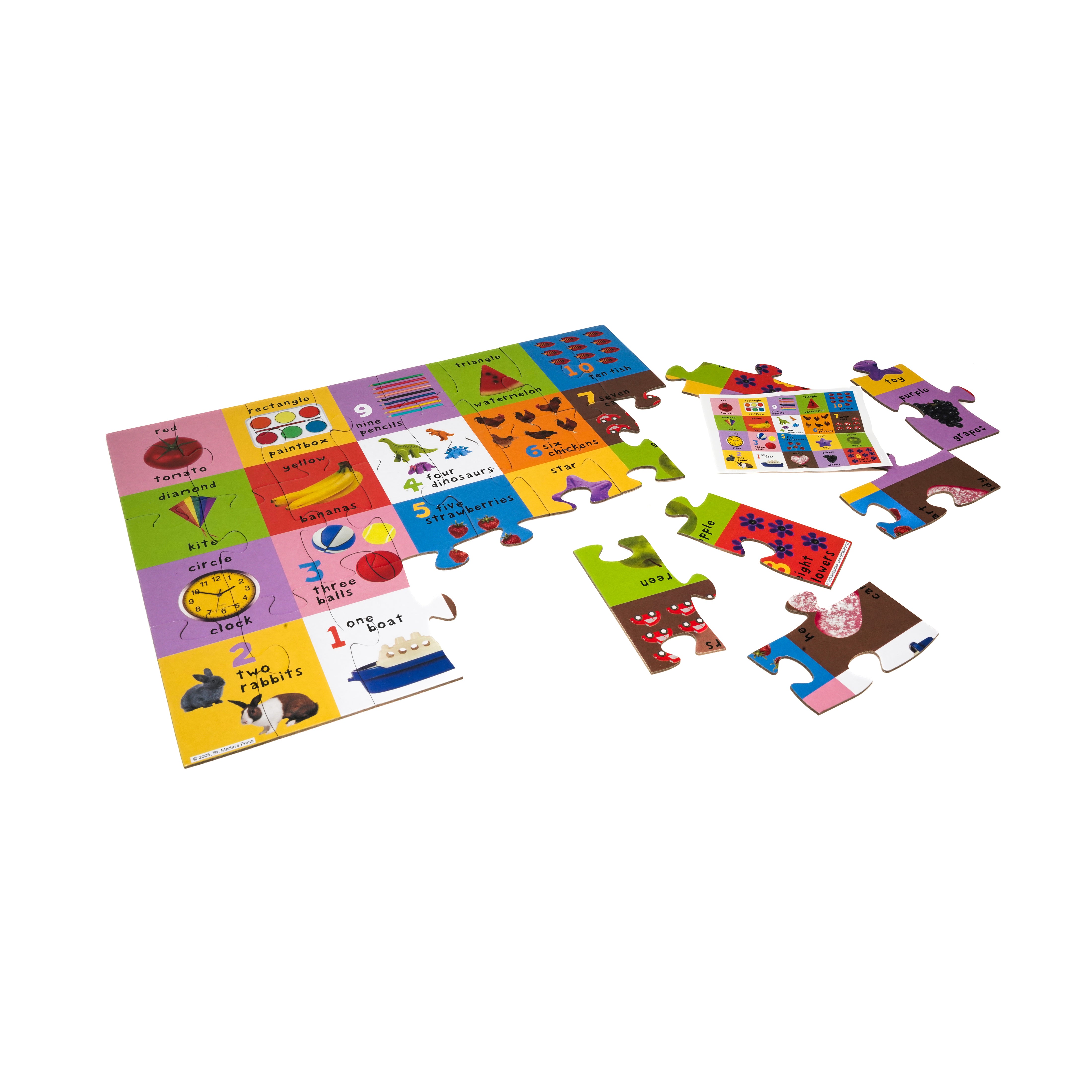 AreYouGame.com First 100 Puzzle Tin - Numbers, Colors & Shapes Learning Toy (24 Pieces) | Educational STEM Game for Toddlers & Preschool Kids | Perfect for Early Childhood Development & Classroom Activities