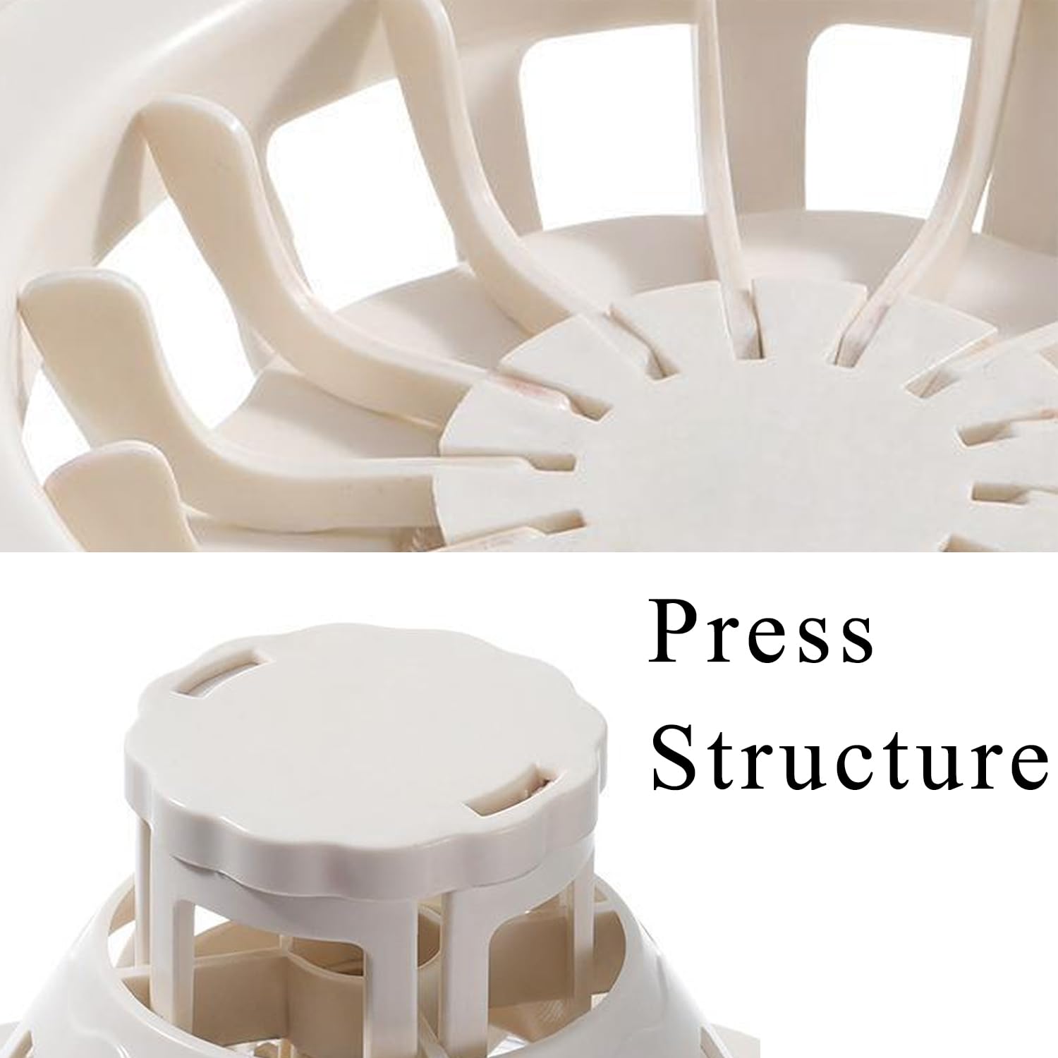 2025 New Siomai Maker & Dumpling Mold - Homemade Bao Buns Molder Kitchen Tool for Beginners | Flower Shaped Bun & Momo Maker | Perfect for Asian Cooking, Meal Prep & Party Snacks (White)