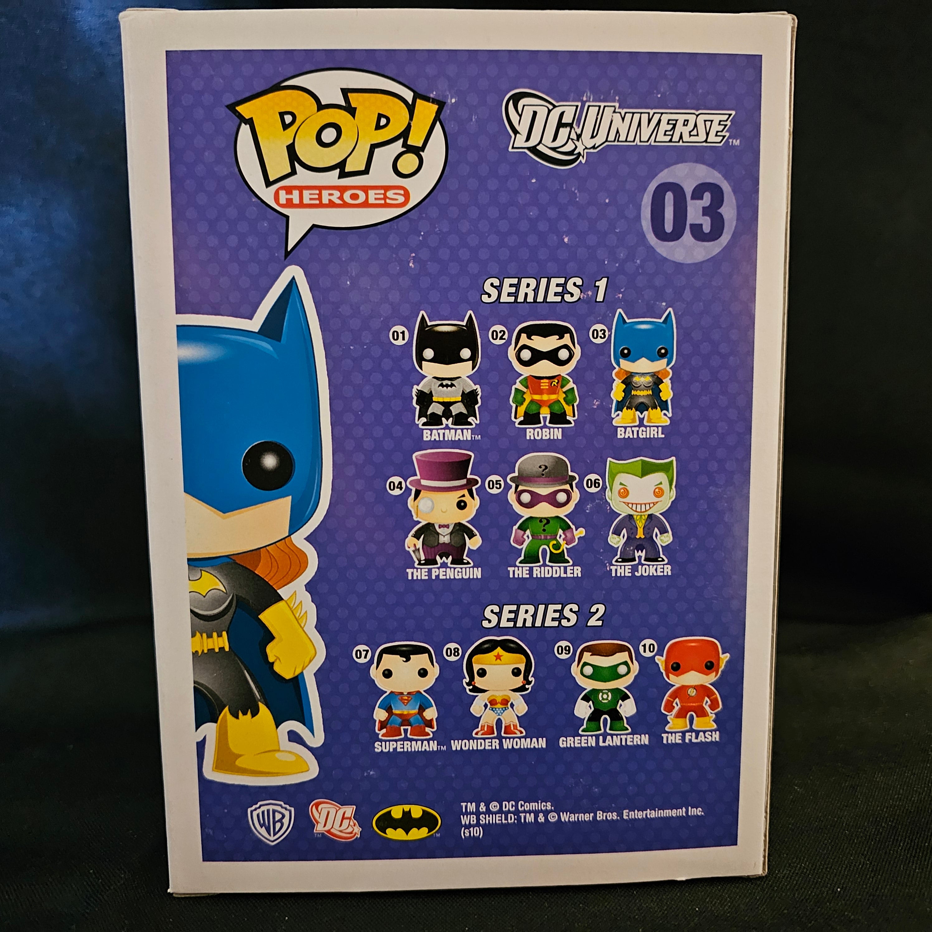 DC Universe Pop! Vinyl Figure Batgirl Black Suit - SDCC 2010 Exclusive Collectible #03 - Perfect for Superhero Fans & Comic Book Display Collections