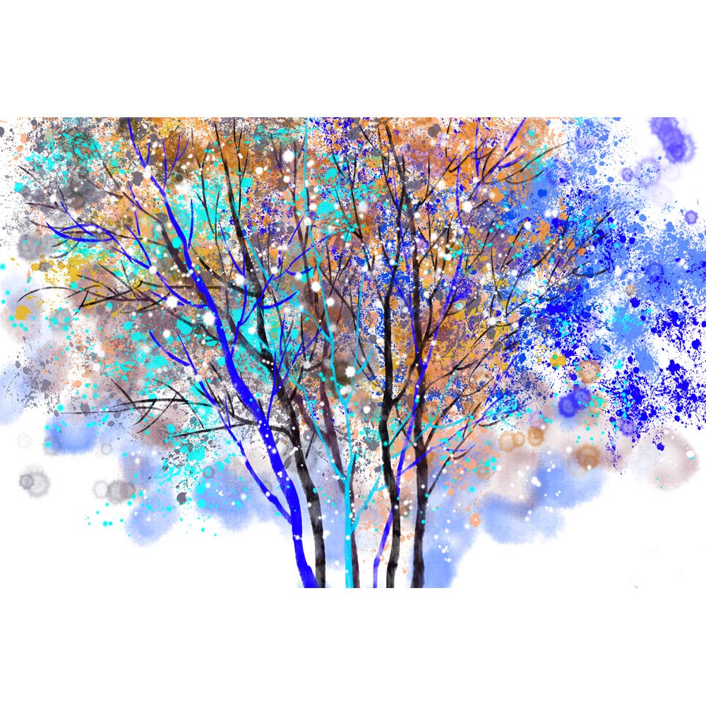 Abstract Great Tree Removable Wallpaper - Peel and Stick Wall Murals for Bedroom Decor (66x96 inches) | Easy DIY Wall Stickers for Home, Apartment & Nursery Decoration
