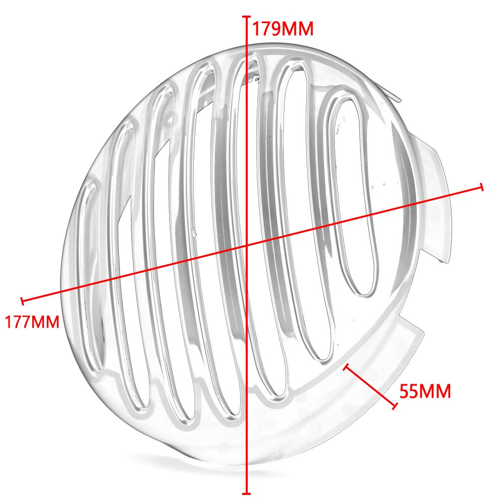 HONDA CMX Rebel 500 300 Motorcycle Headlight Grill Guard - Matte Black Headlight Cover Protector for CMX300 CMX500 (2017-2022) | Durable Front Light Protection for Night Riding & Off-Road Adventures