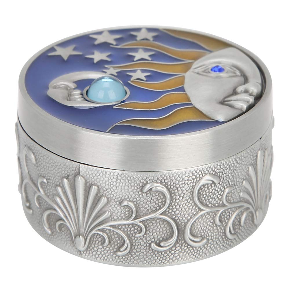 Vintage Jewelry Storage Box - Elegant Tin Edge Gift Box for Necklaces, Rings & Earrings | Perfect for Jewelry Organizing, Wedding Favors & Home Decor