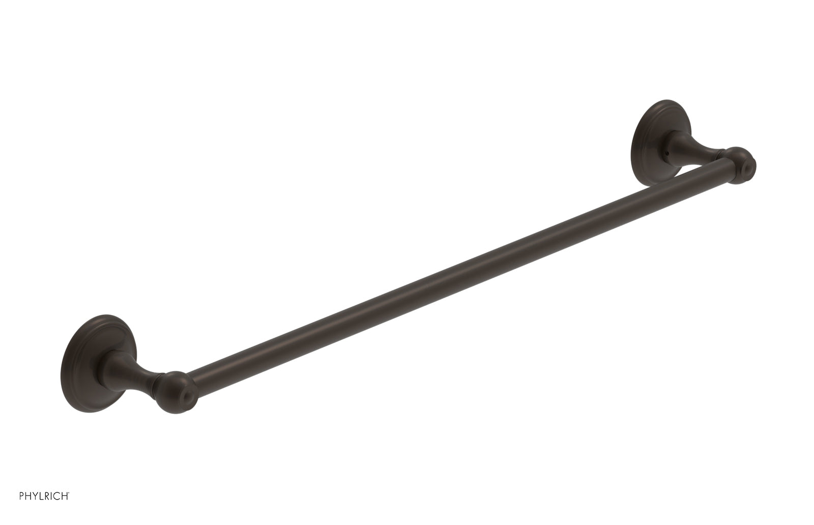 3RING 24-Inch Brushed Nickel Towel Bar - Heavy Duty Bathroom Towel Rack for Kitchen, Bathroom, and Laundry Room - KGB70