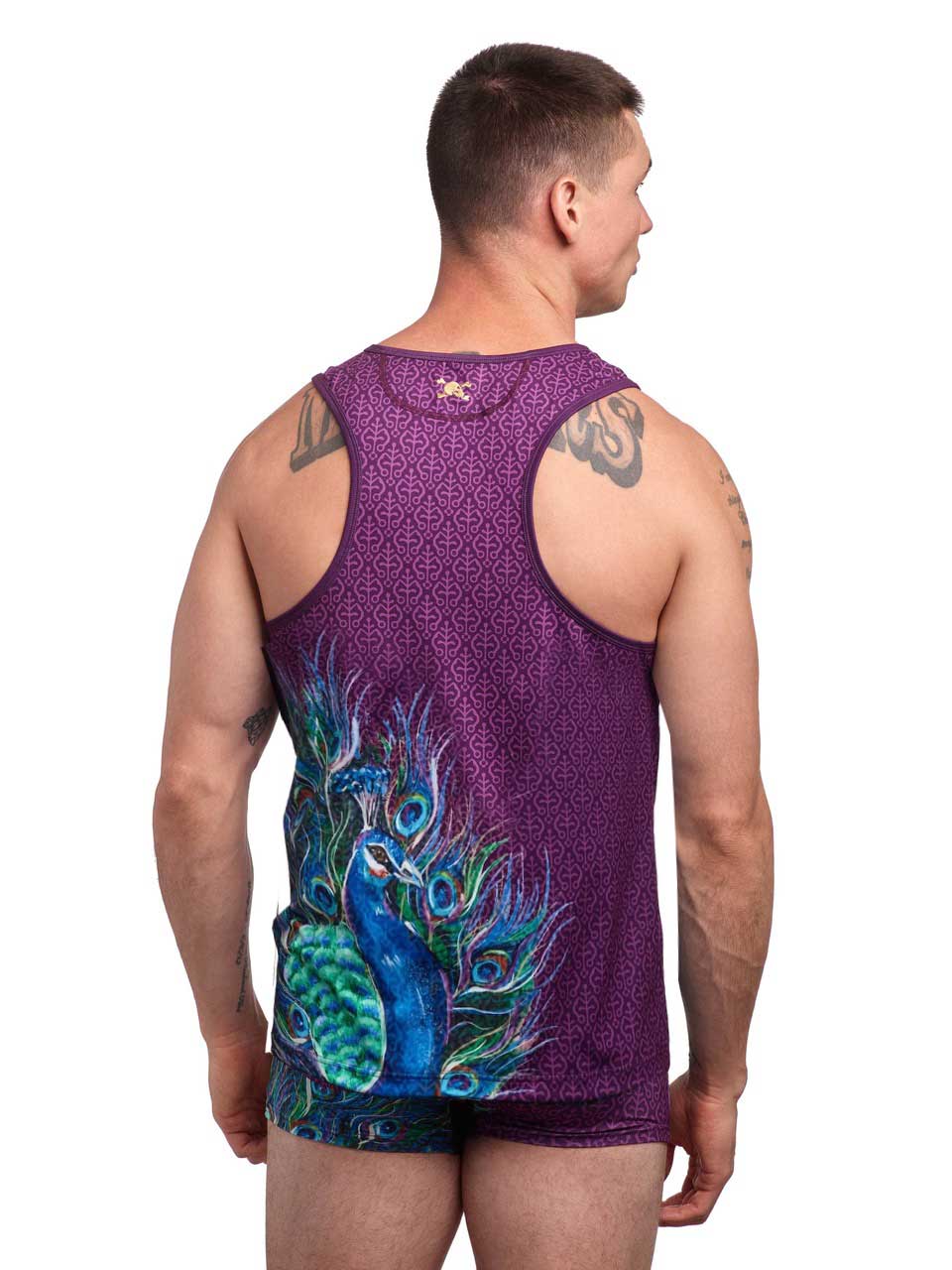 Stylish Peacock Print Tank Top for Women - Trendy Summer Sleeveless Blouse - Perfect for Beach, Vacation & Casual Outfits