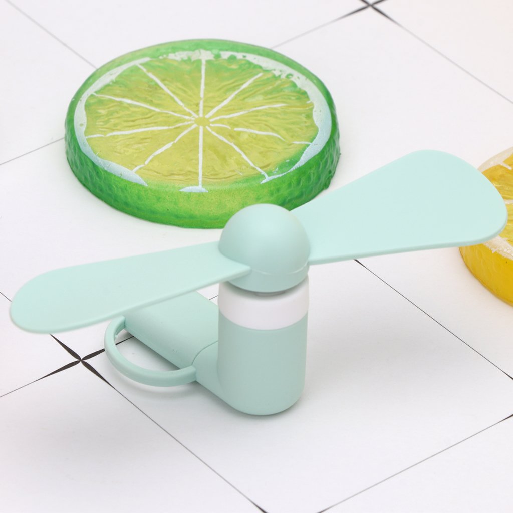 Portable USB Desk Fan with Removable Base - Low Power Consumption for Power Bank, PC, Laptop - Perfect for Office, Home & Travel Use