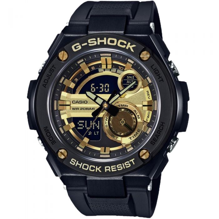 G-Shock G Steel GST210B-1A9 Men's Digital Watch with World Time - Durable & Shock-Resistant for Outdoor, Sports & Daily Wear