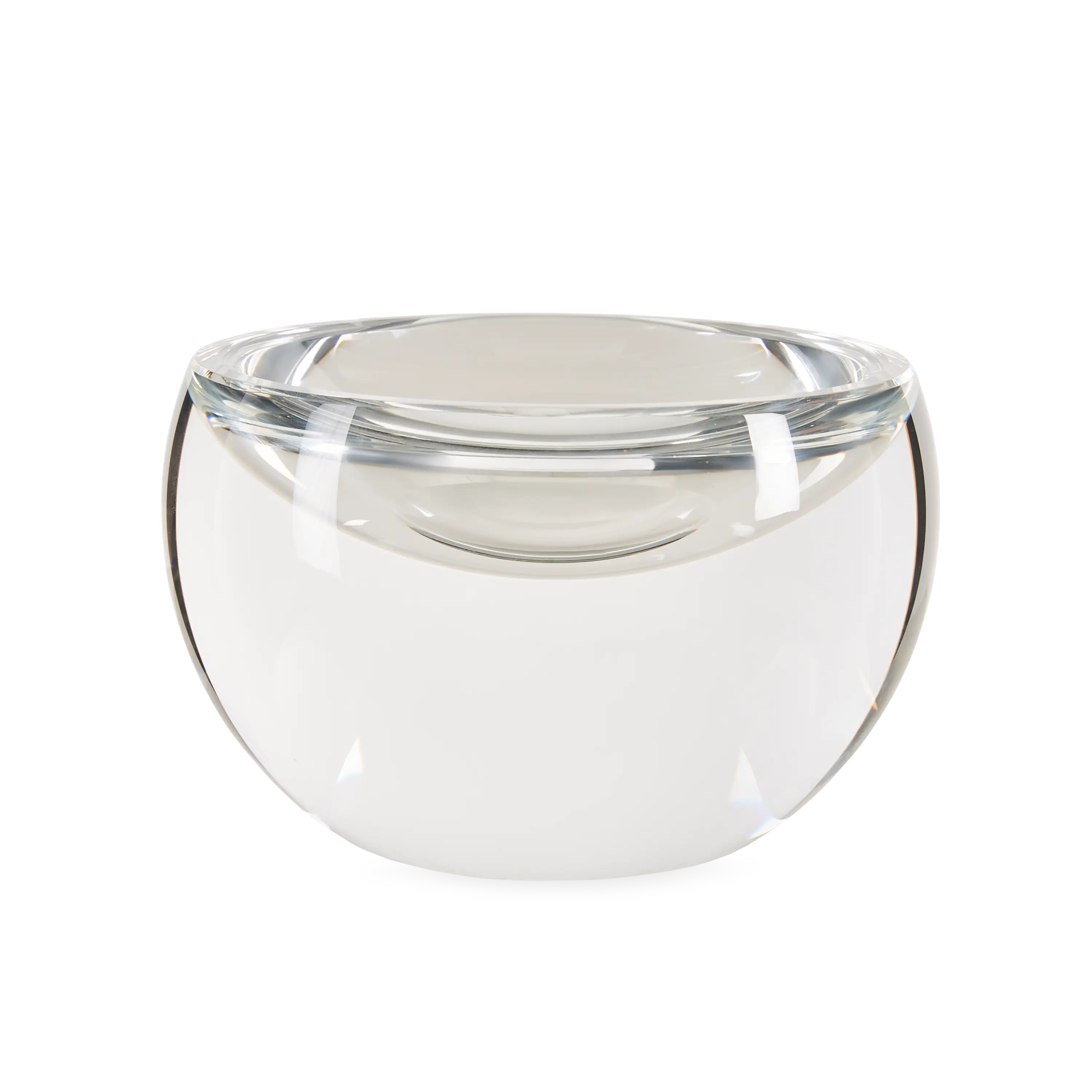 Premium Crystal Sphere Bowl - Elegant Glass Decorative Bowl for Home Decor, Centerpiece, Gift & Feng Shui - Perfect for Living Room, Dining Table & Office Display