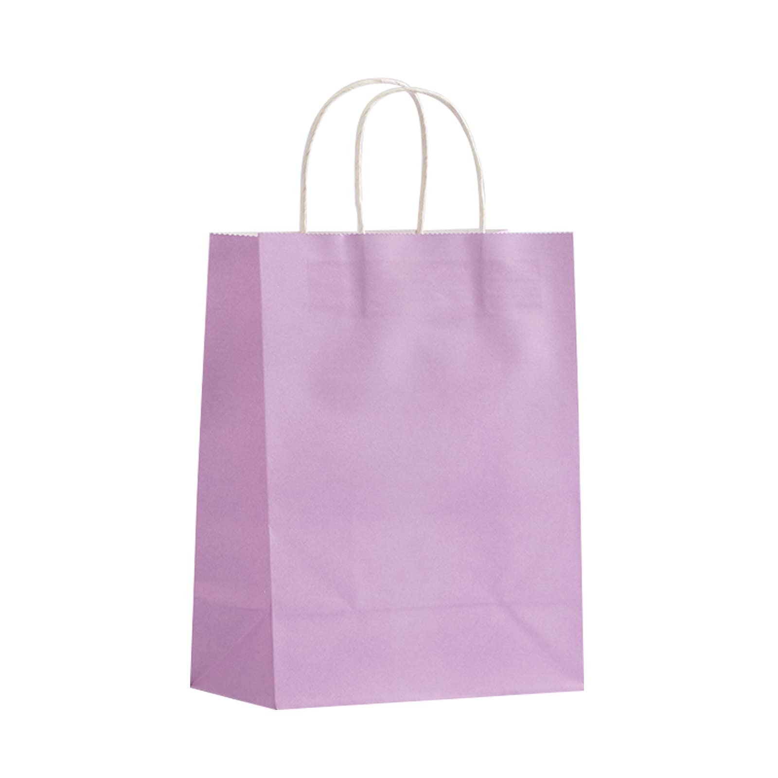 Eco-Friendly Kraft Paper Gift Bags with Handles - 50 Pack (6x5x13 Inches) for Christmas, Graduation, Baby Shower, Thanksgiving, Halloween, Easter, Mother's Day, Birthday & Wedding - Perfect for Party Favors, Holiday Gifts & Retail Packaging