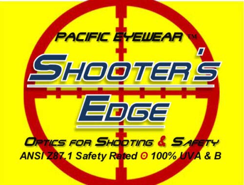Shooter's Edge Terra-II ANSI Z87.1 Certified Safety Shooting Glasses - Yellow Contrast Lens, Black Frame - Unisex for Outdoor Range, Hunting & Tactical Training