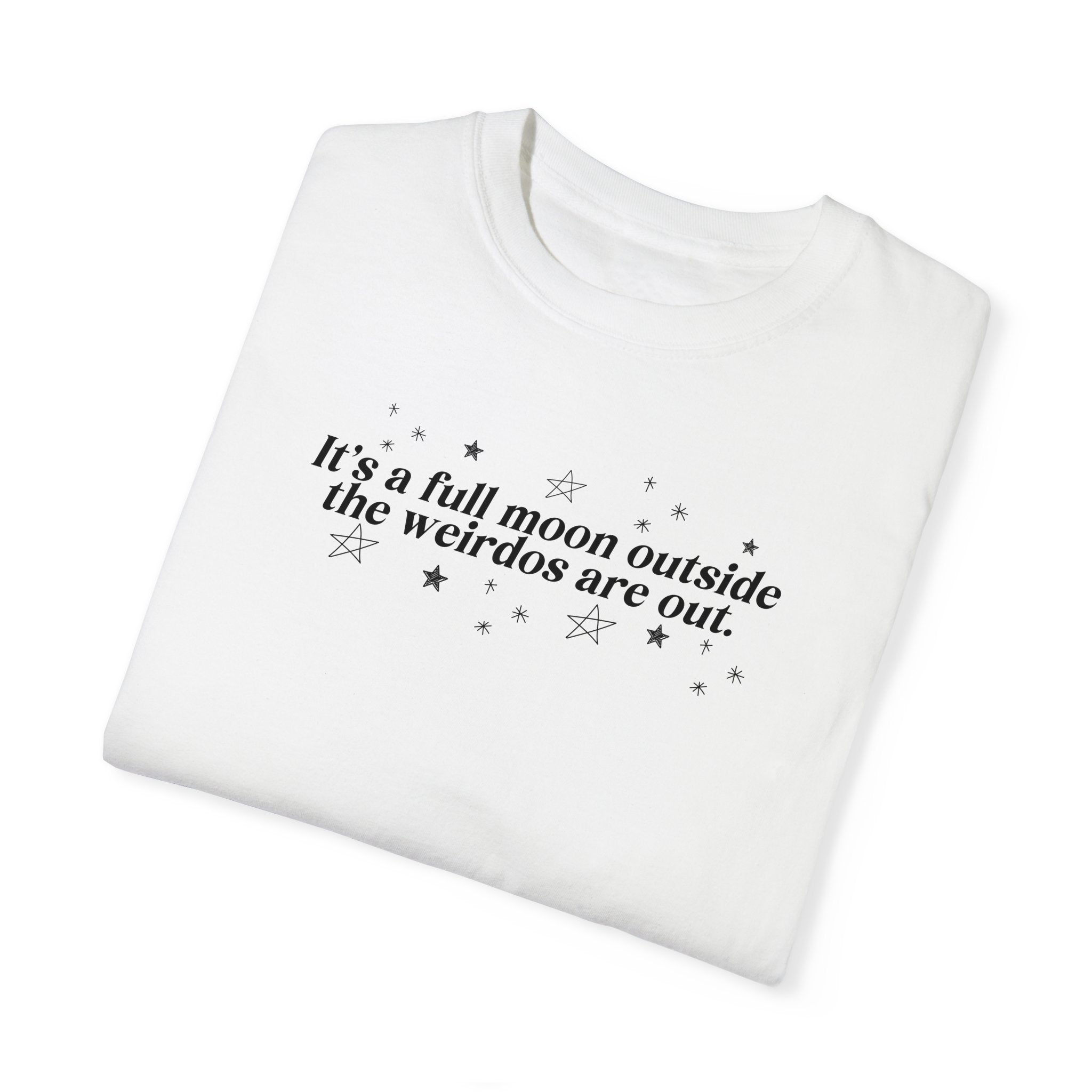 Full Moon Graphic T-Shirt for Men & Women - Trendy Space & Astronomy Themed Tee for Casual Wear, Gifts & Stargazing Events