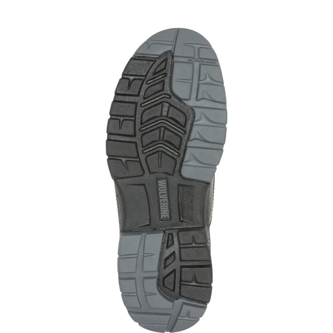 Overpass 6 CarbonMax Work Boots for Men - Black/Grey Steel Toe Safety Shoes - Waterproof & Slip Resistant for Construction, Warehouse & Outdoor Work