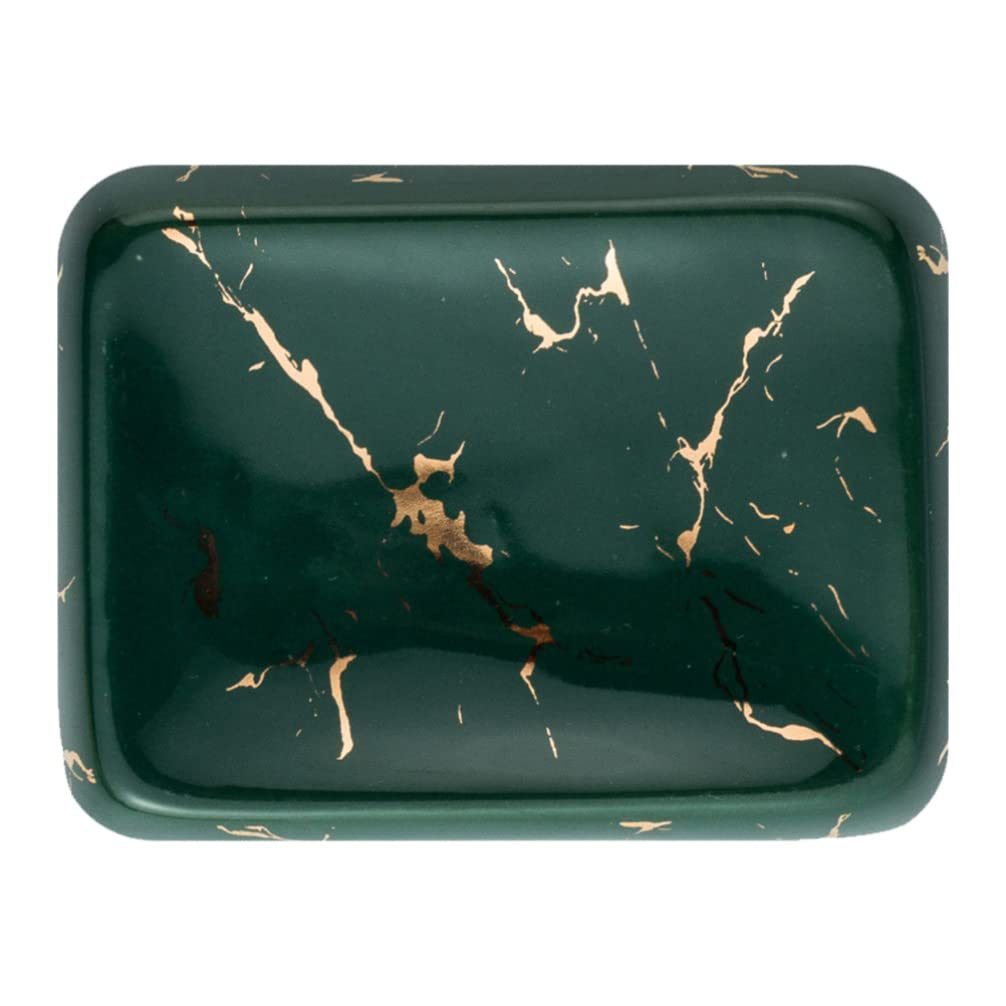 1pc Ceramic Soap Dish with Drainage - Elegant Bathroom Soap Holder & Storage Tray for Sink Countertop, Shower, or Vanity - Perfect for Home, Hotel, and Spa Decor