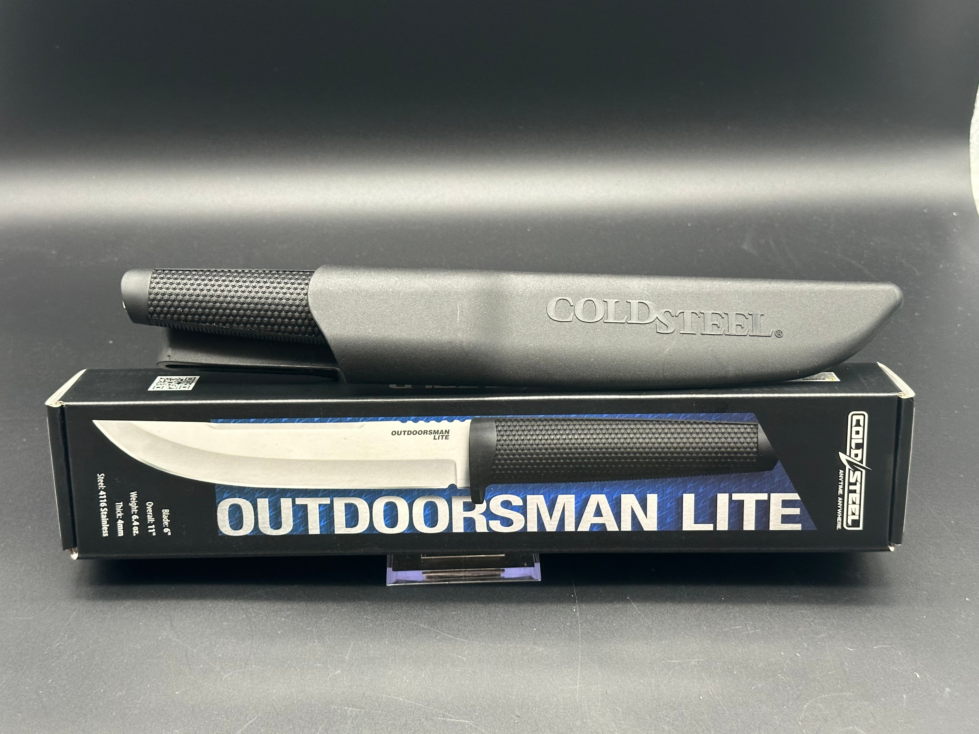 Cold Steel Outdoorsman Lite Fixed Blade Knife - High Carbon Steel Survival Knife for Camping, Hunting & Bushcraft - Durable Outdoor Knife with Sheath for Hiking, Fishing & Wilderness Adventures