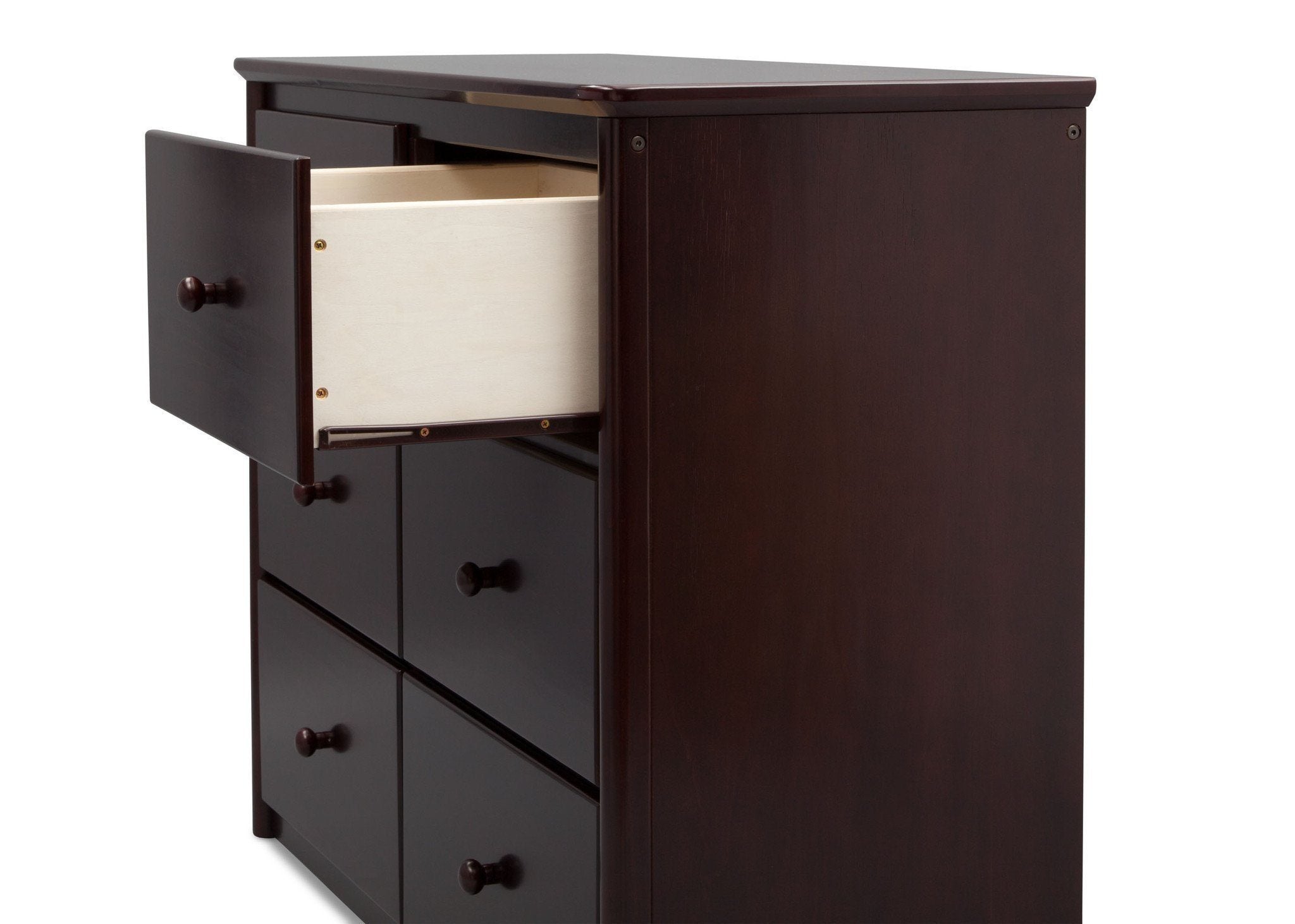 Somerset 6-Drawer Wooden Dresser for Bedroom - Spacious Storage Chest with Smooth Gliding Drawers for Clothes & Linens Organization