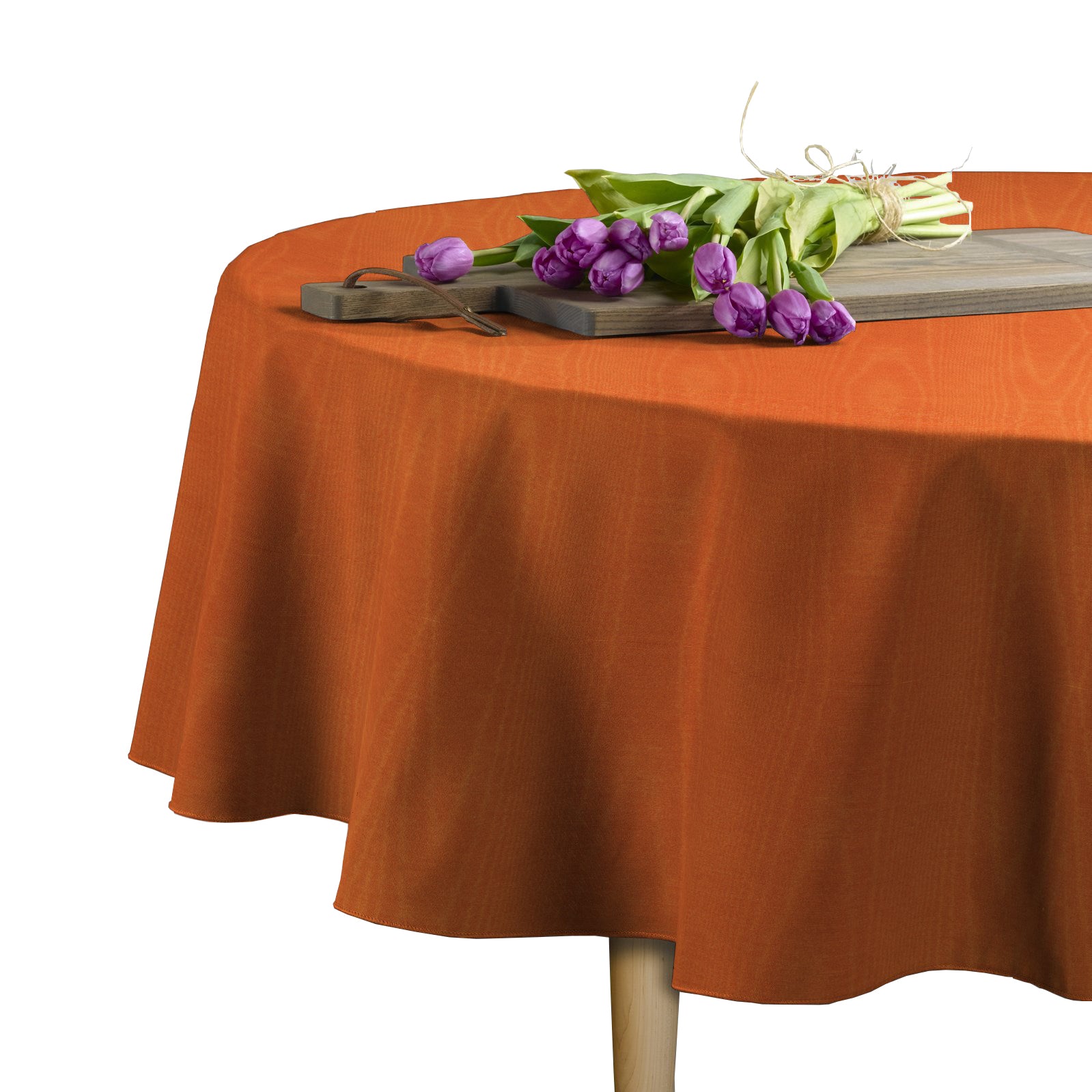 Premium Bengaline Moire 60 Round Tablecloth - Elegant & Durable for Dining, Events & Home Decor