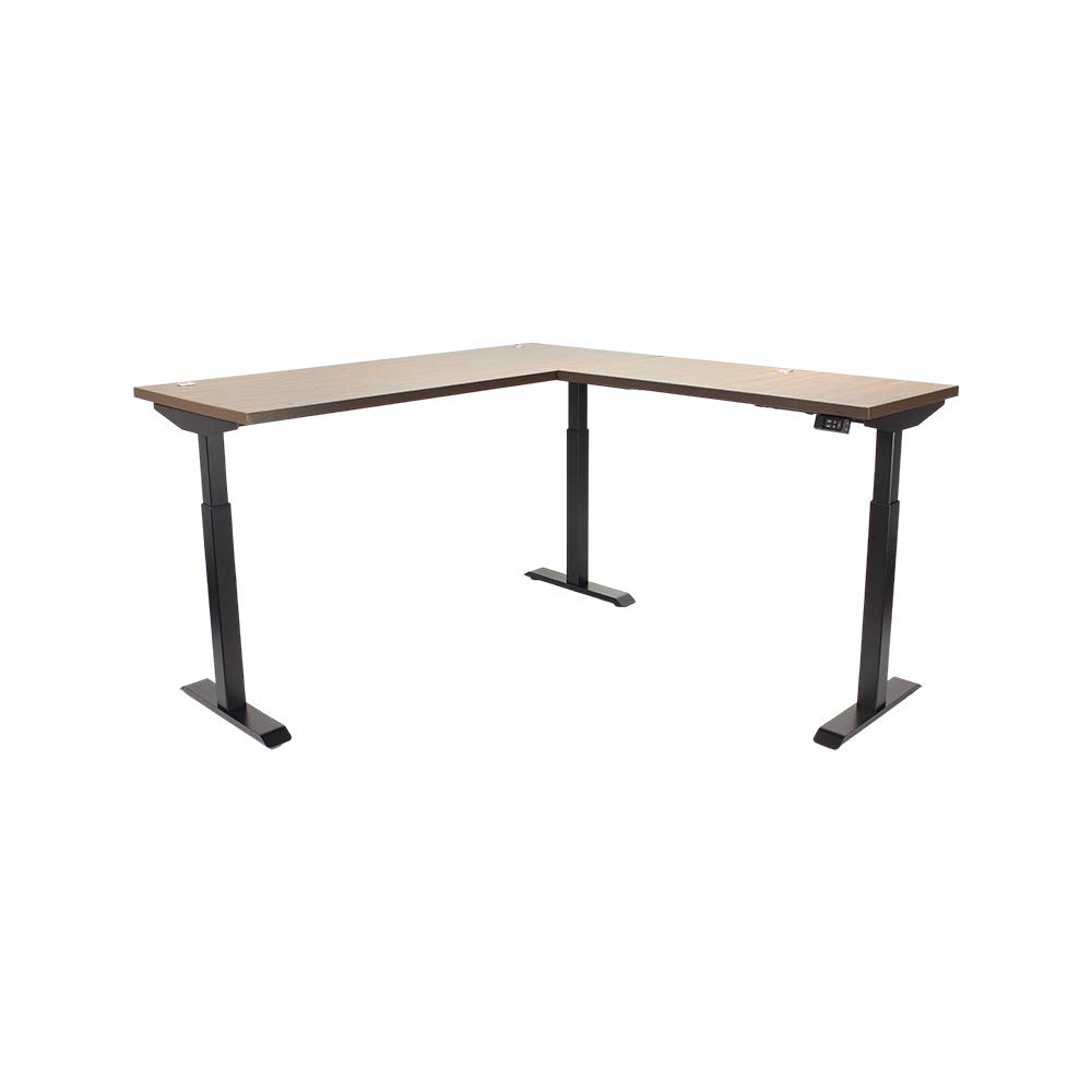 Electric Height Adjustable L-Shaped Standing Desk 66